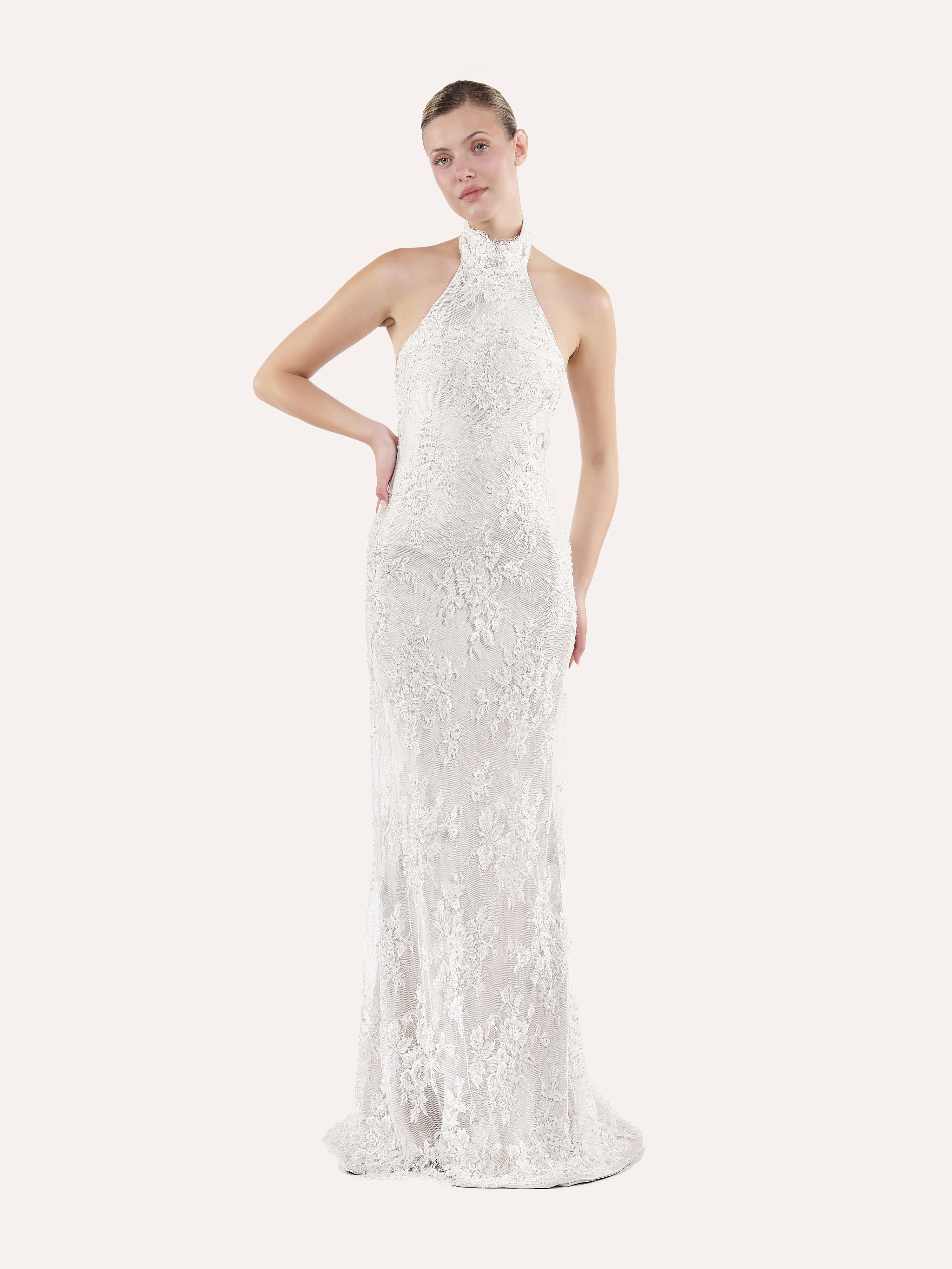 Halter column dress