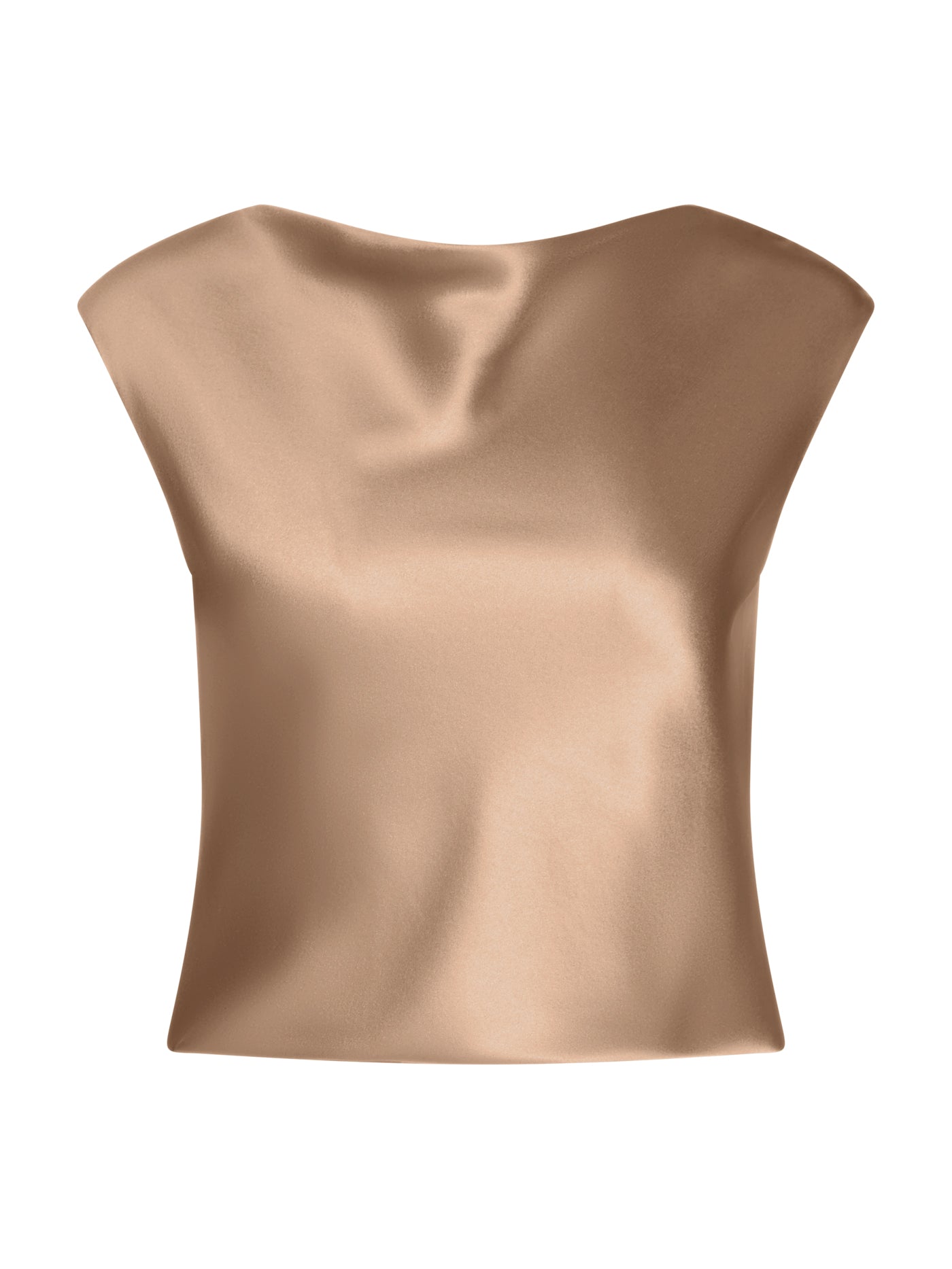 Silk Boat-Neck Blouse