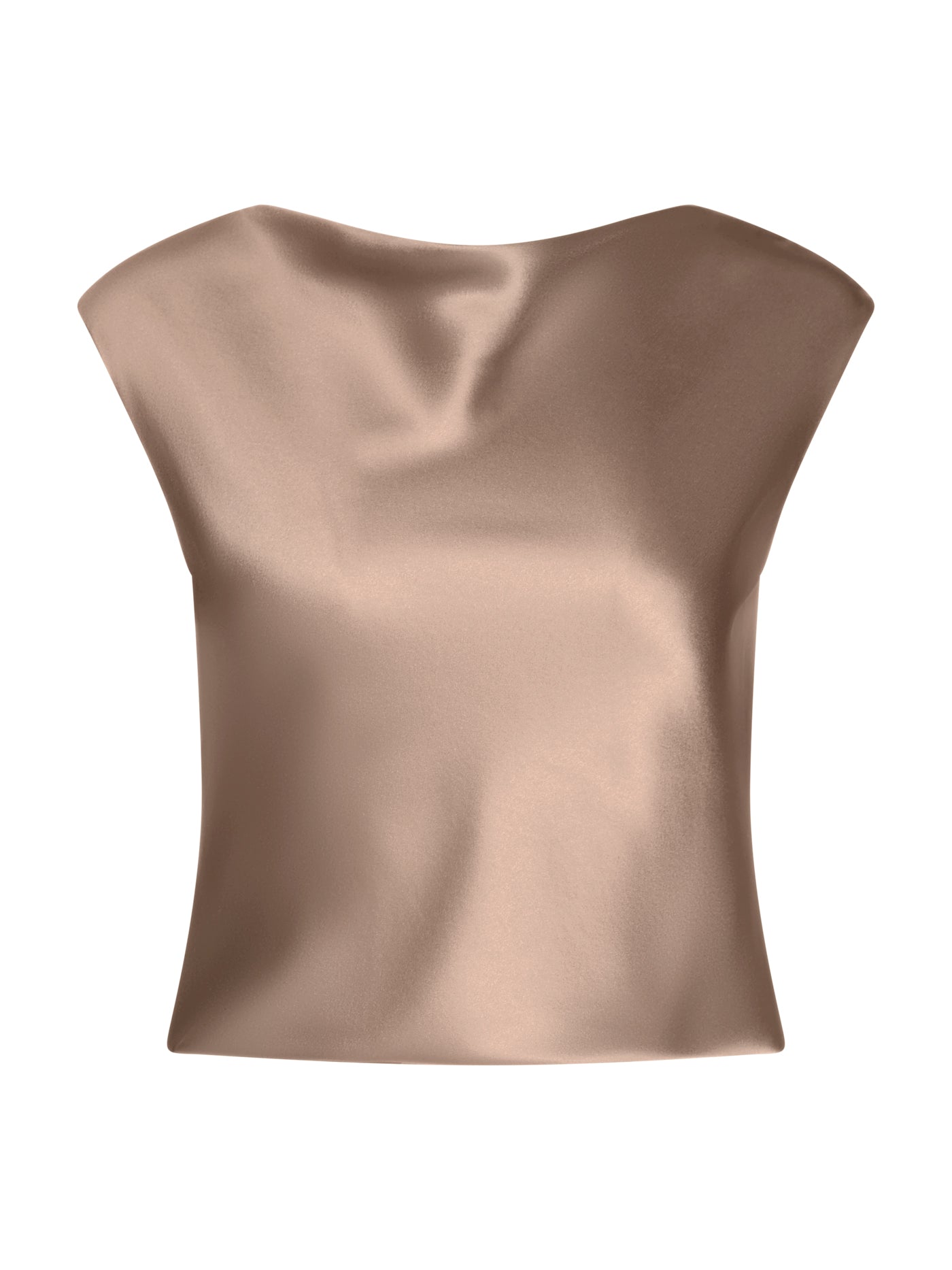 Silk Boat-Neck Blouse