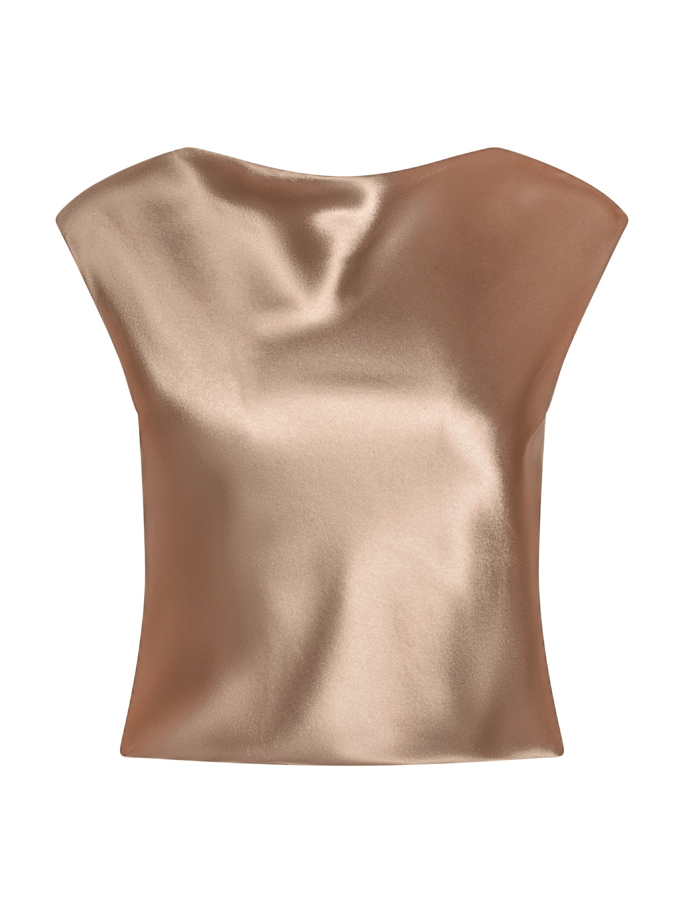 Silk Boat-Neck Blouse