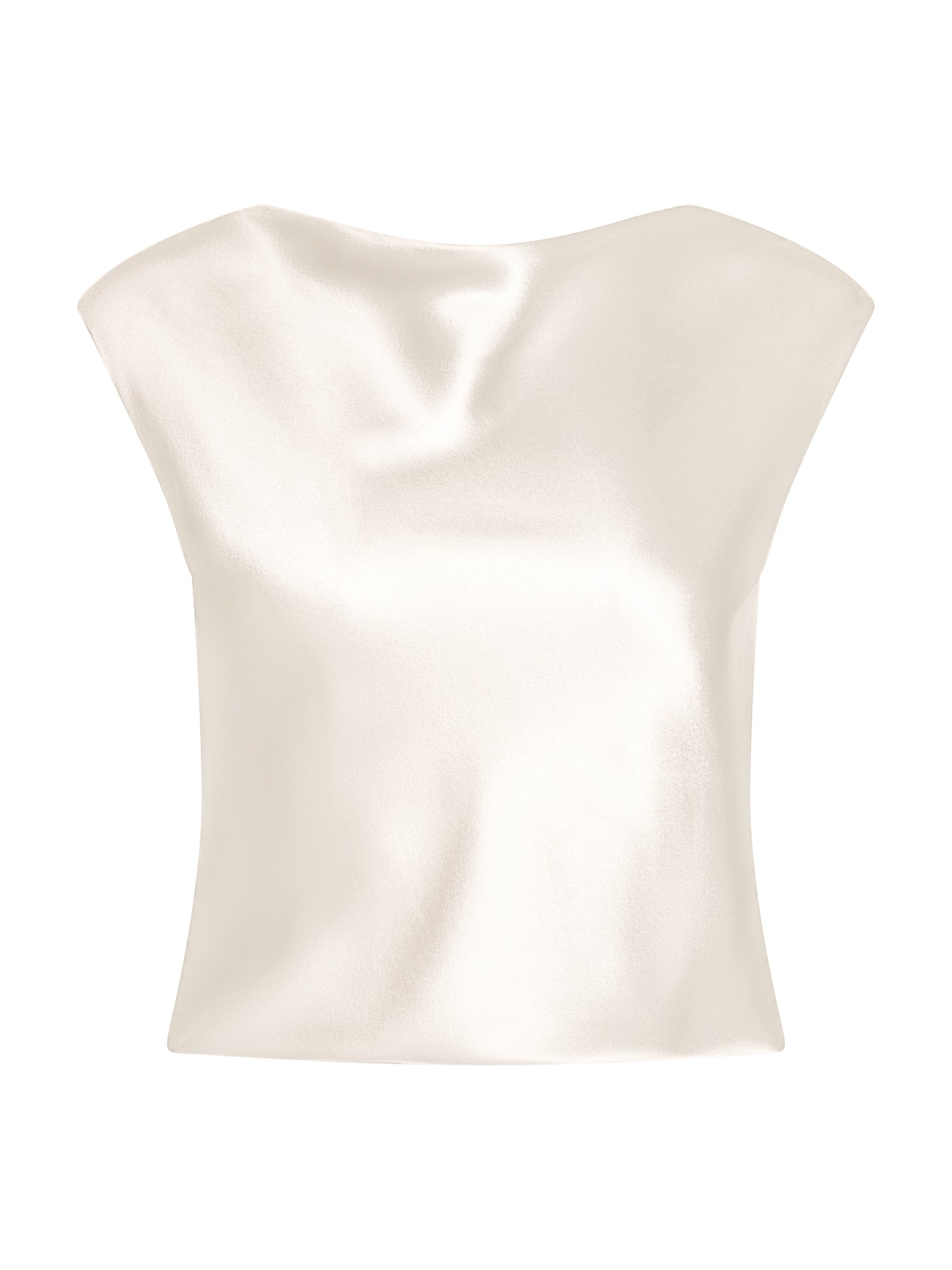 Silk Boat-Neck Blouse
