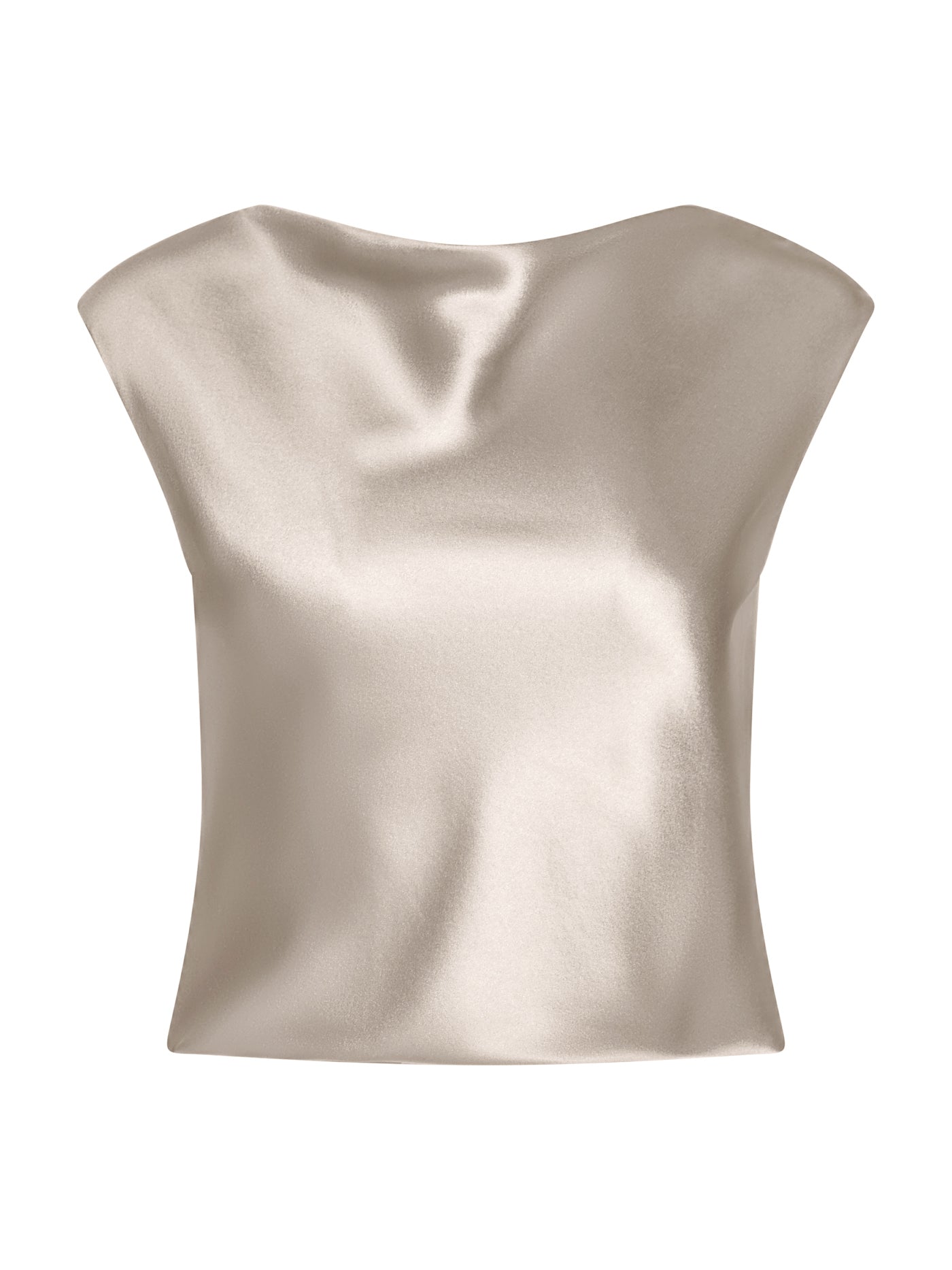 Silk Boat-Neck Blouse