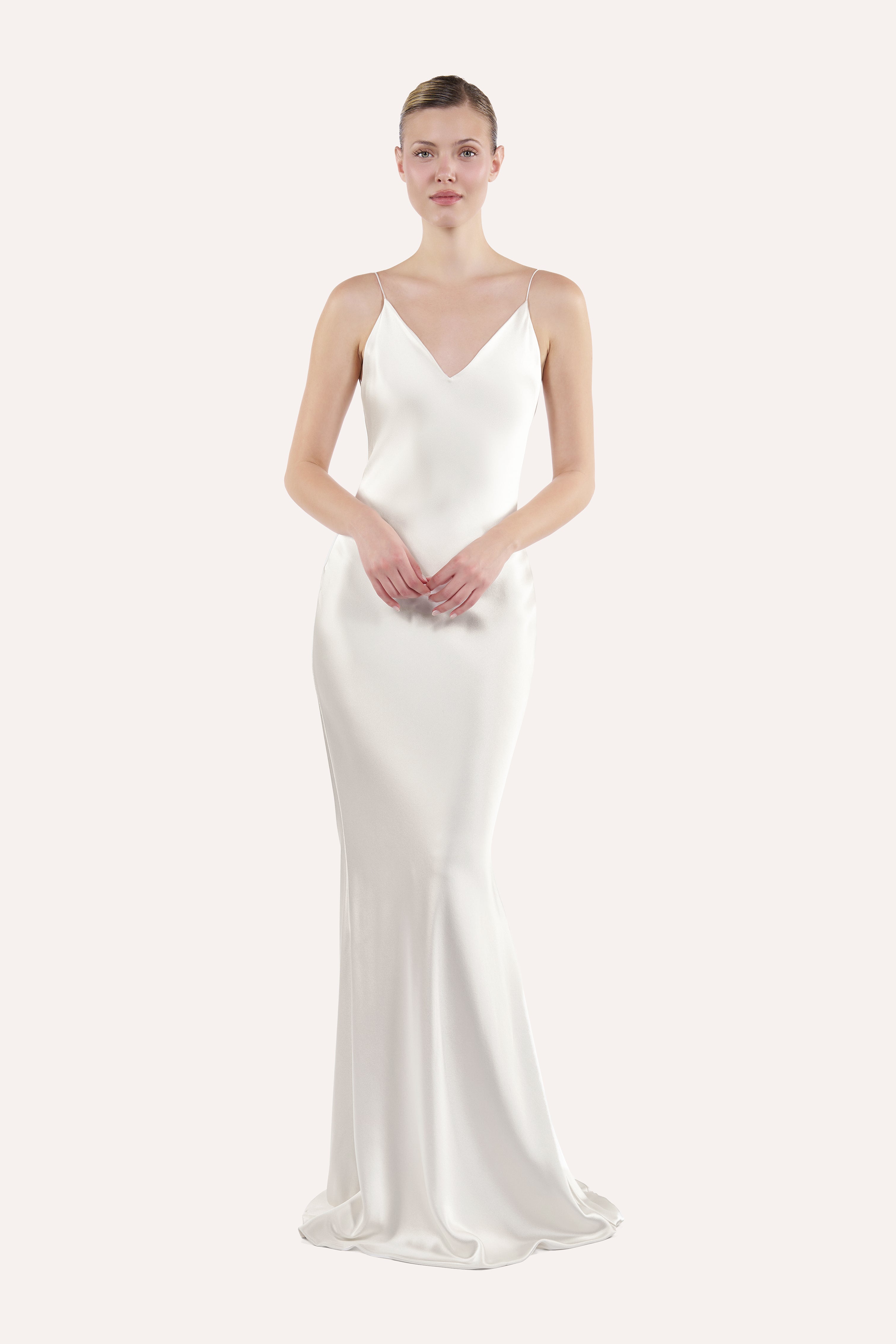 V-neck slip dress