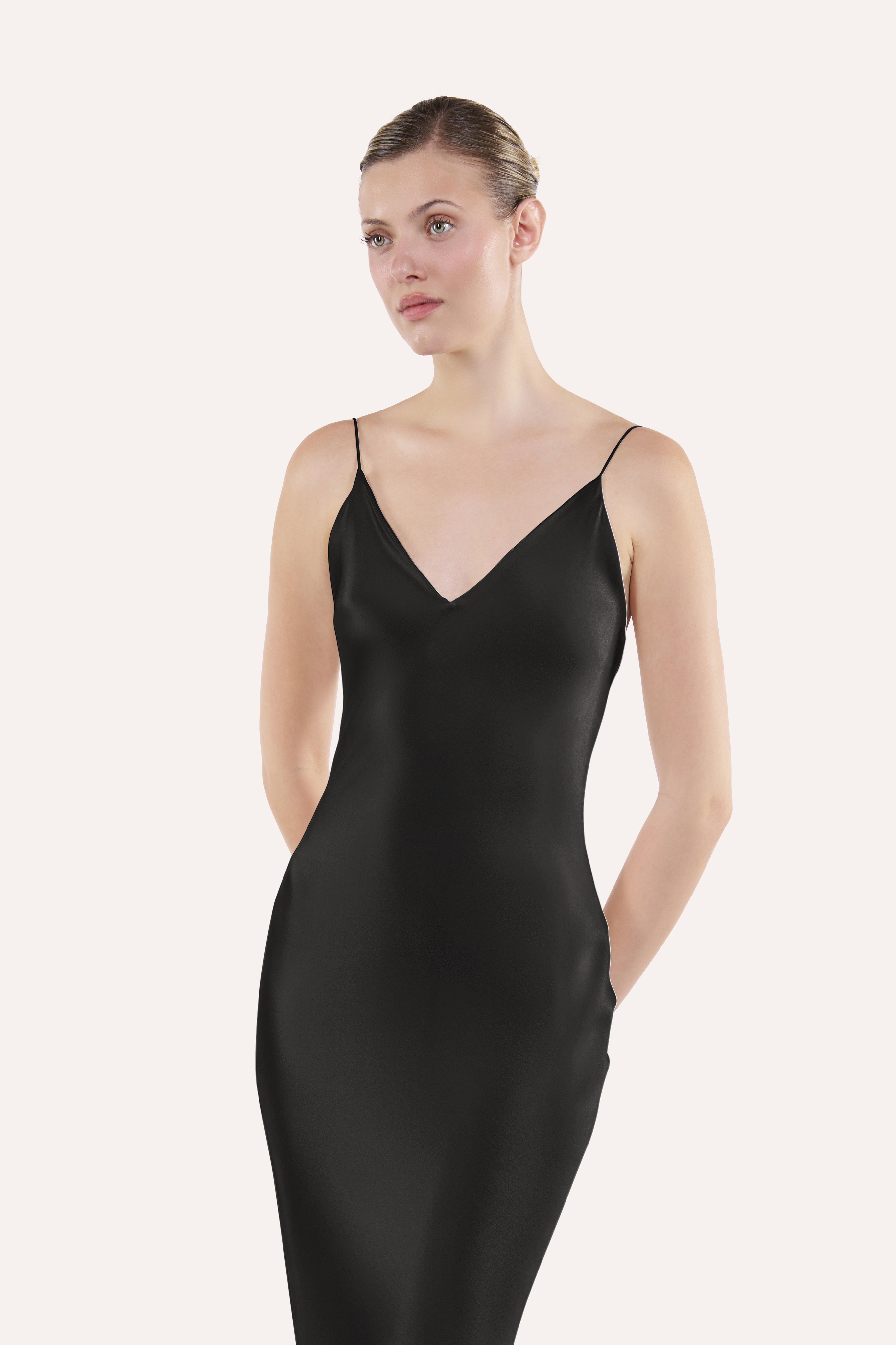 V-neck slip dress