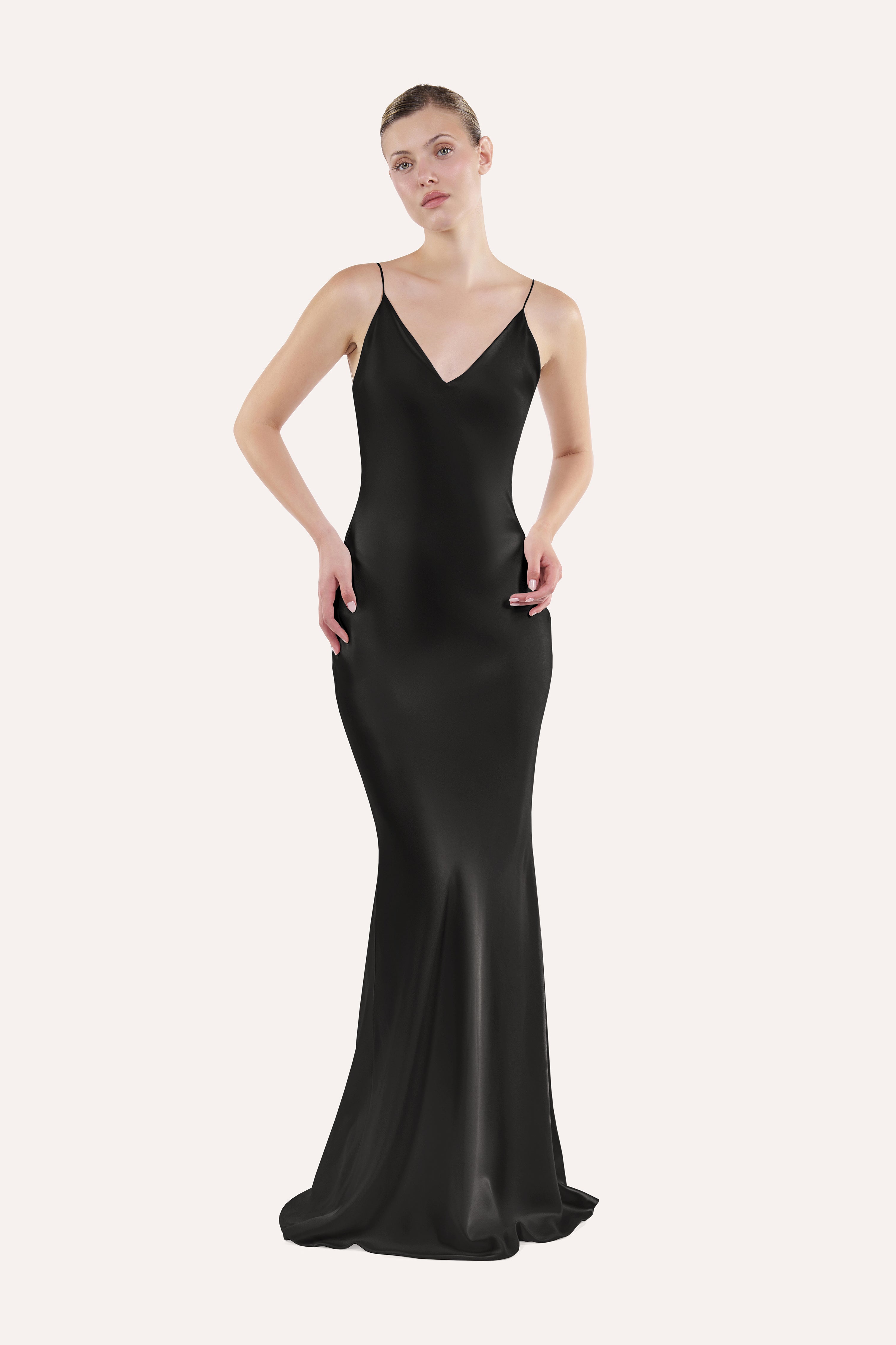 V-neck slip dress