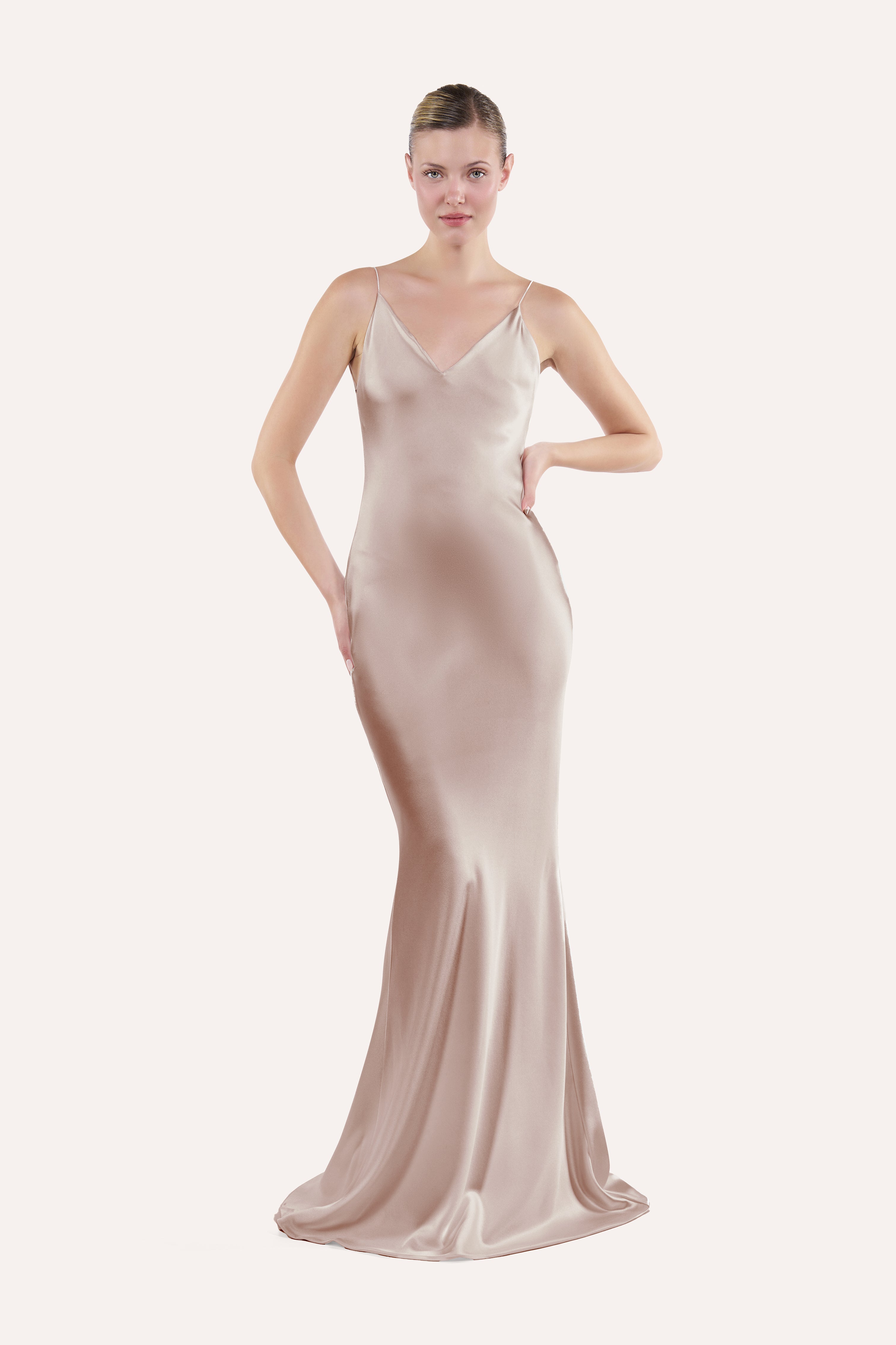 V-neck slip dress
