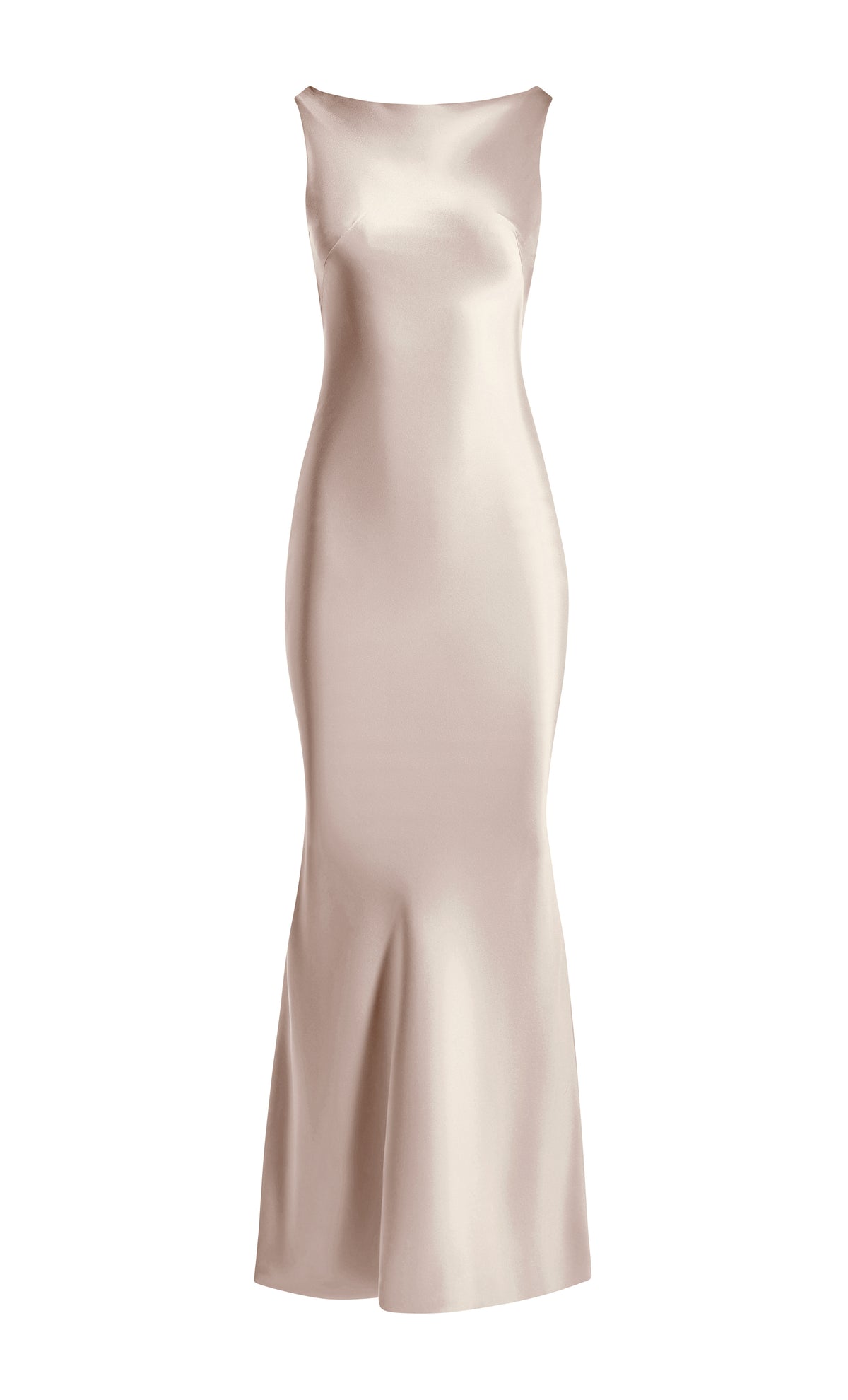 Cowl-back slip dress