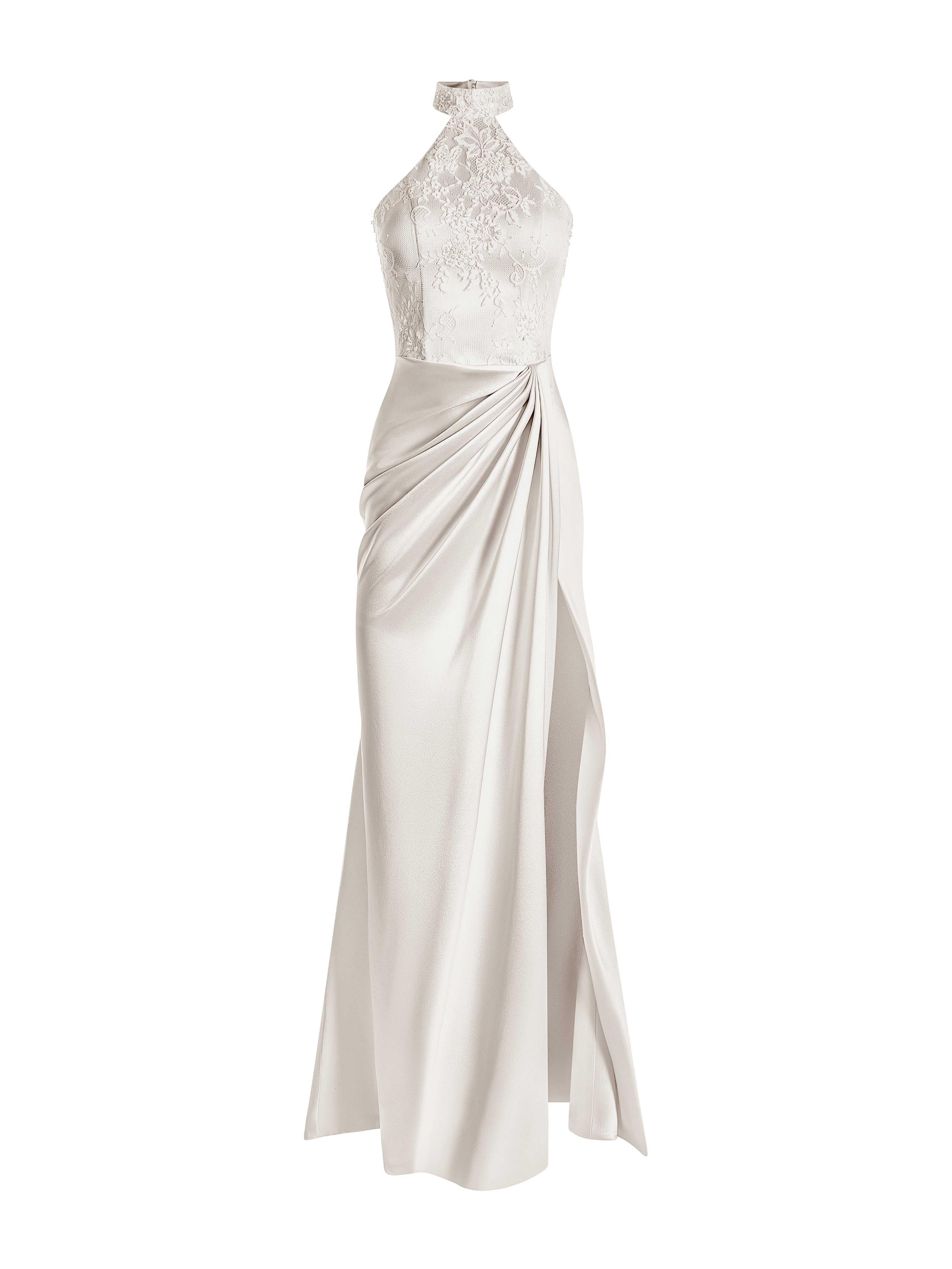 Halter draped dress