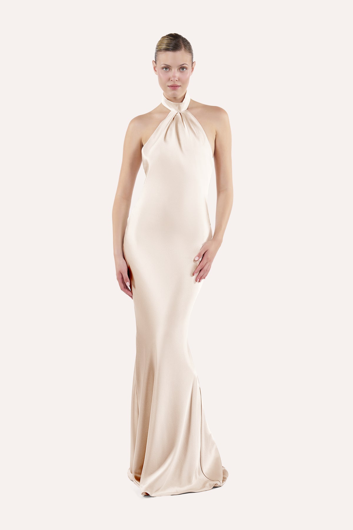 Halter slip dress