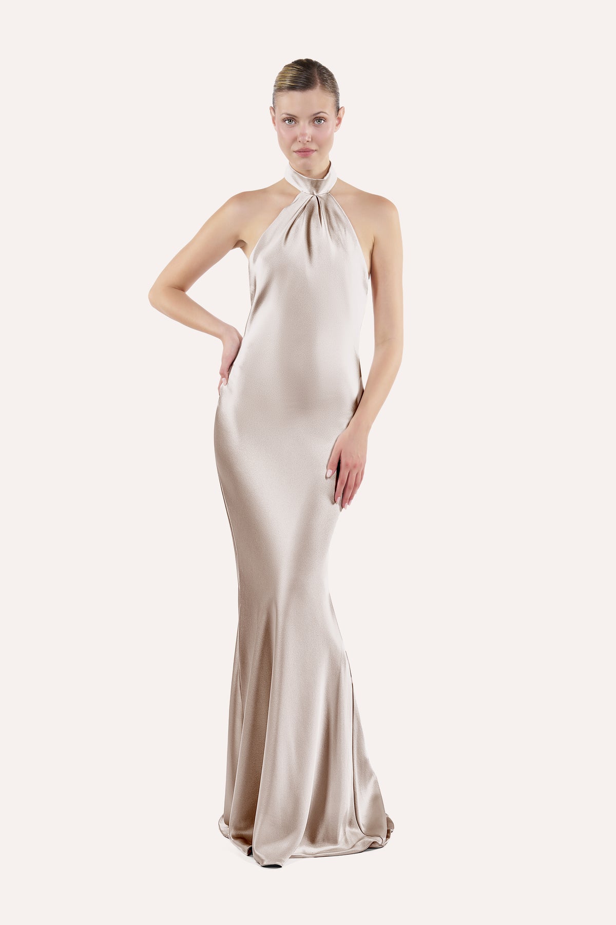 Halter slip dress