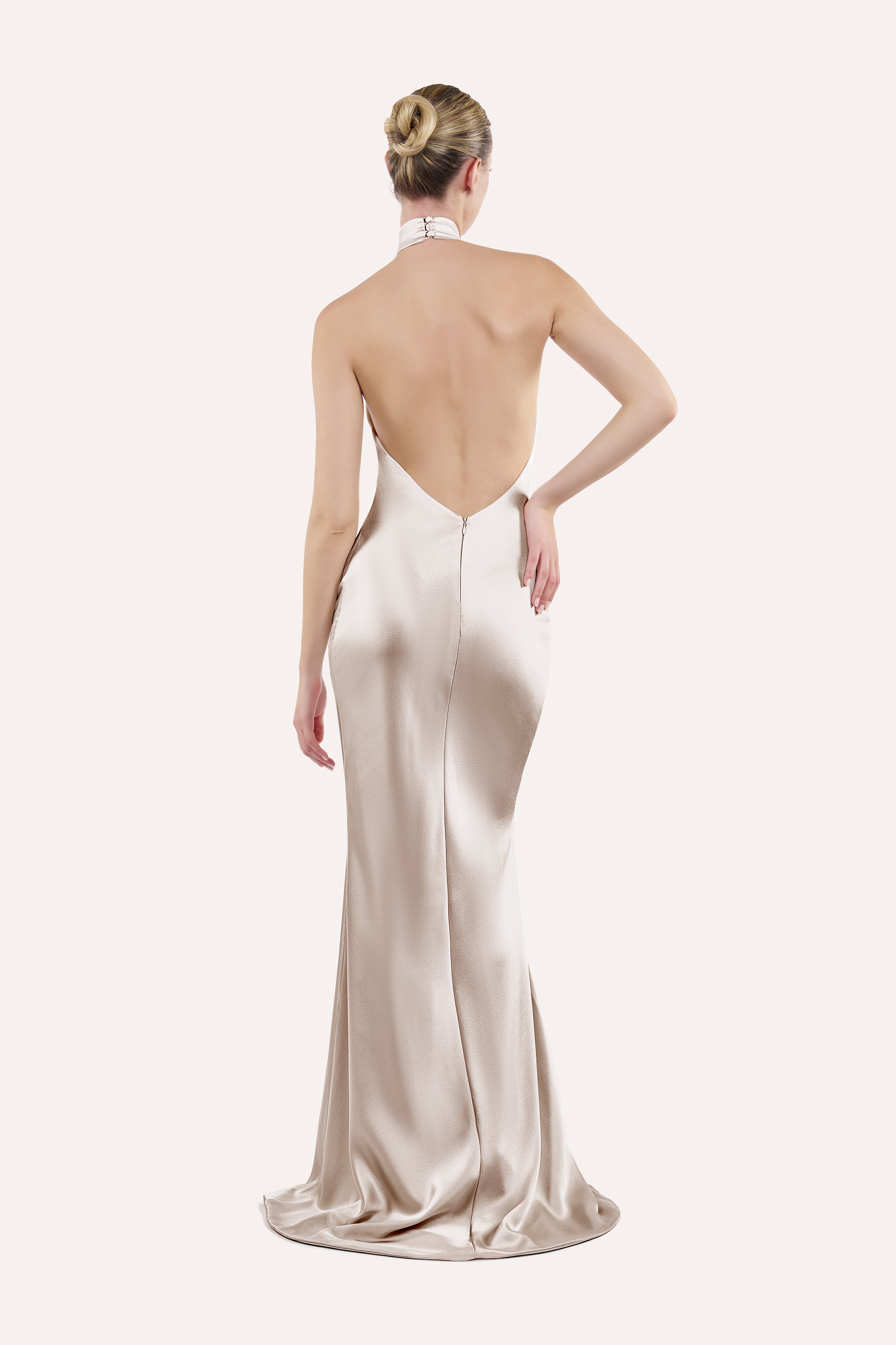 Halter slip dress