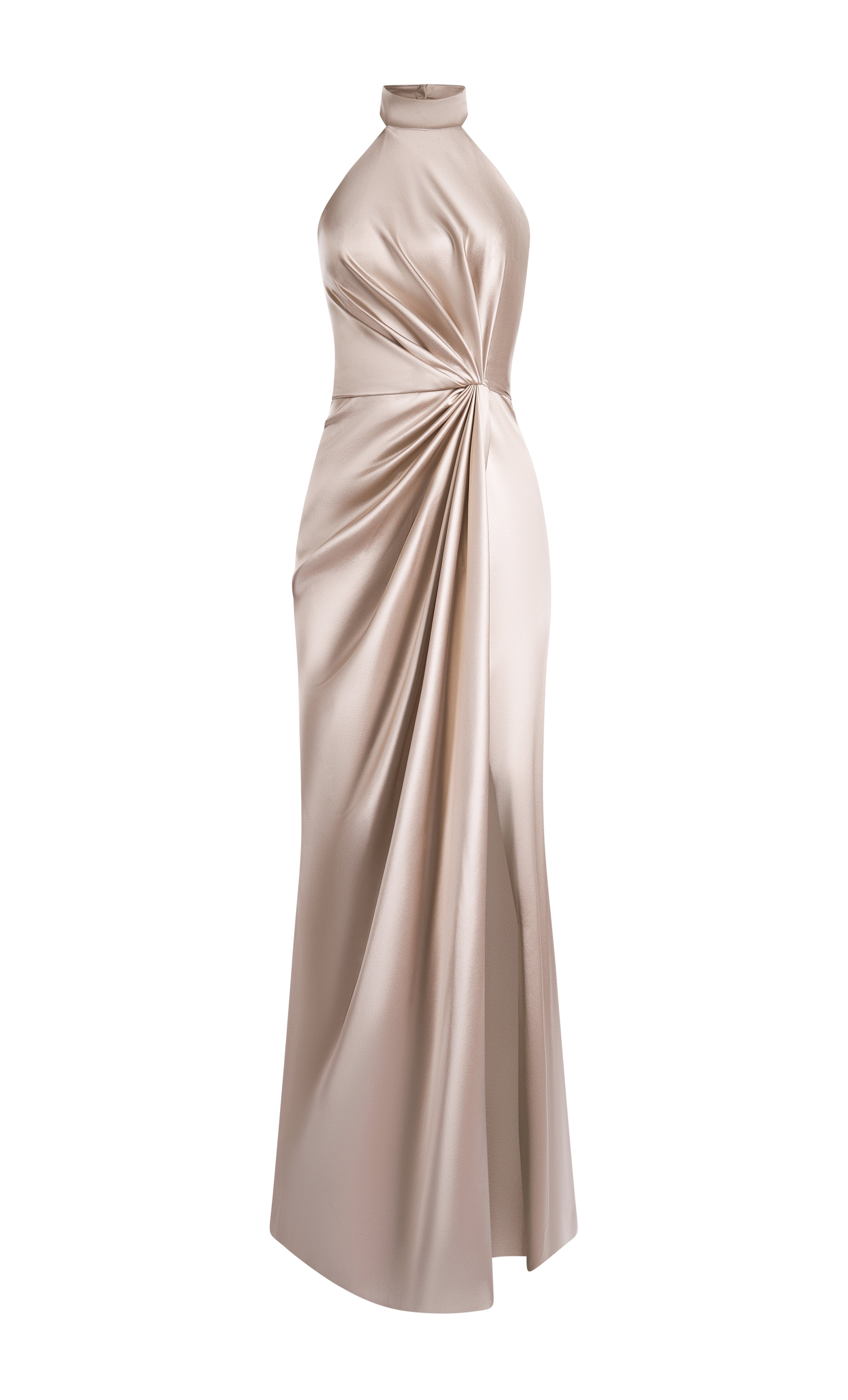 Draped halter dress