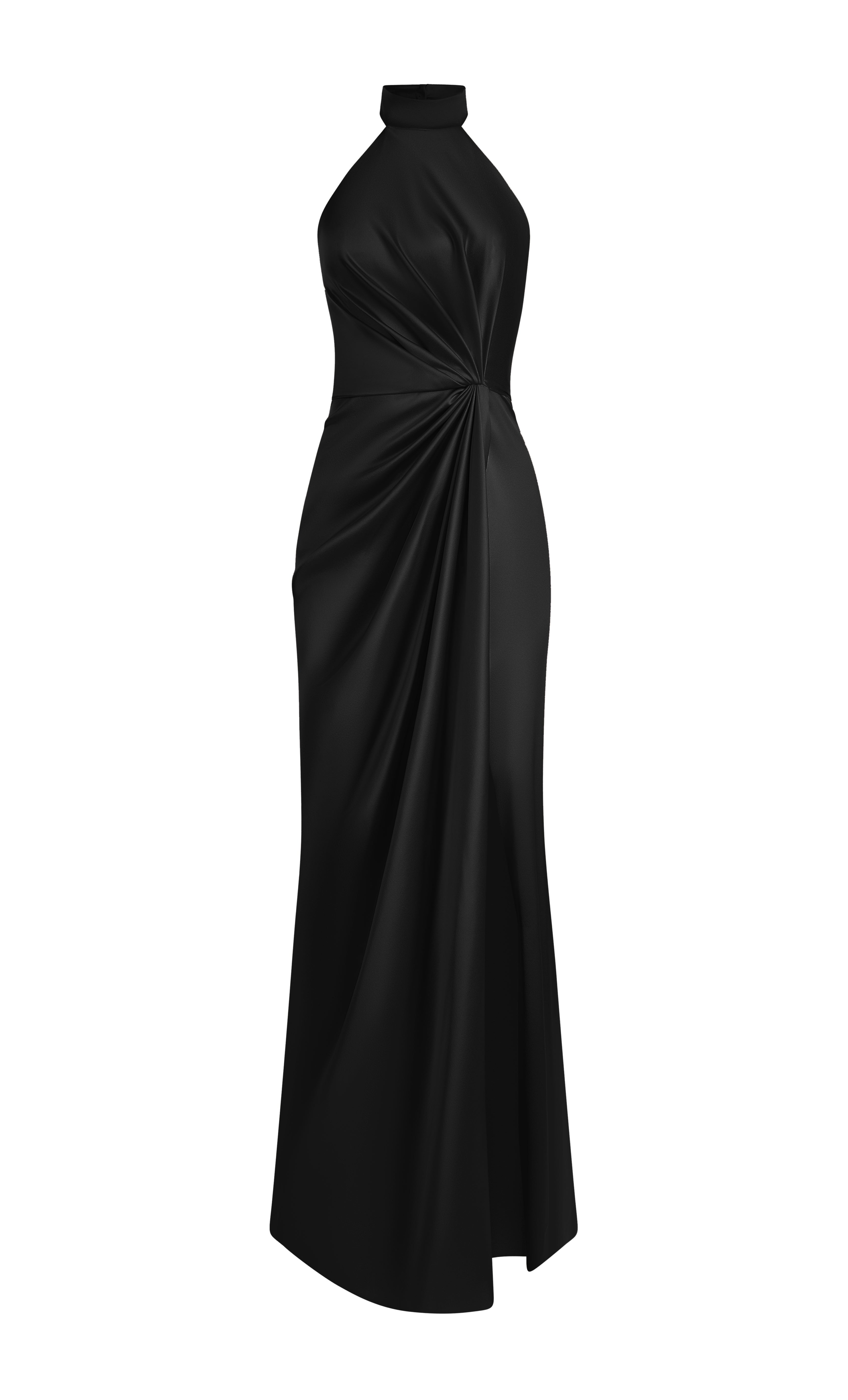 Draped halter dress