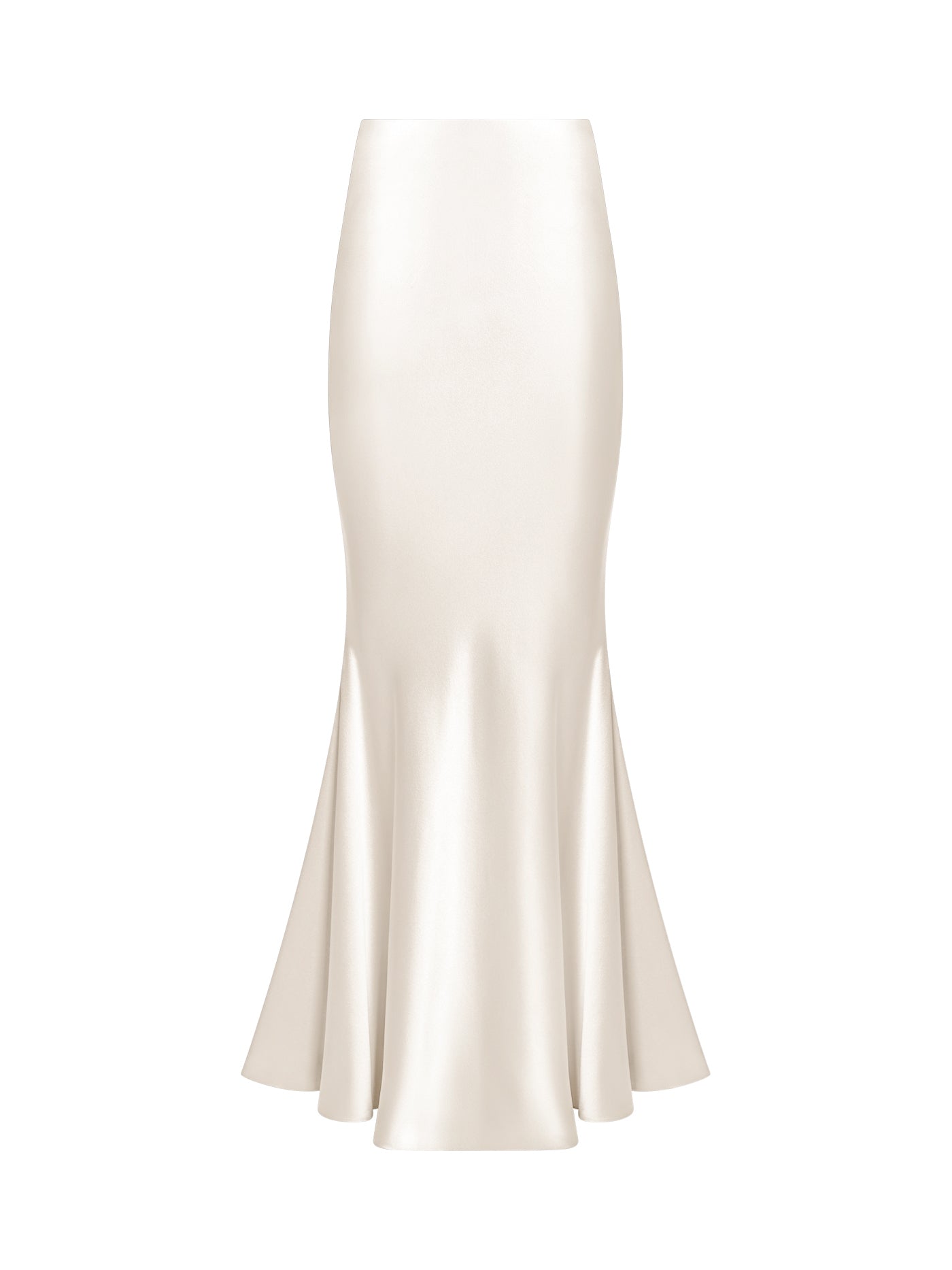 Bias-Cut Mermaid Silk Skirt