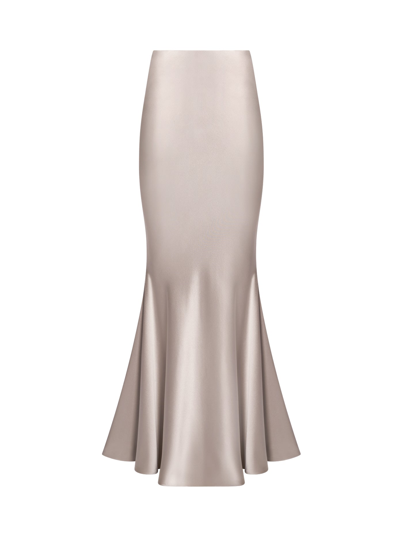 Bias-Cut Mermaid Silk Skirt