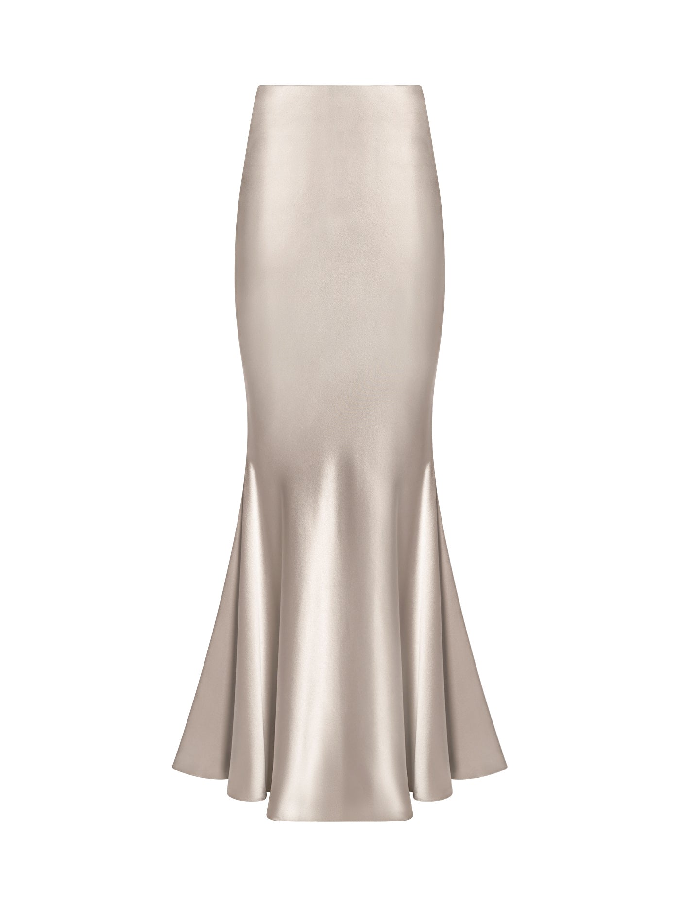 Bias-Cut Mermaid Silk Skirt