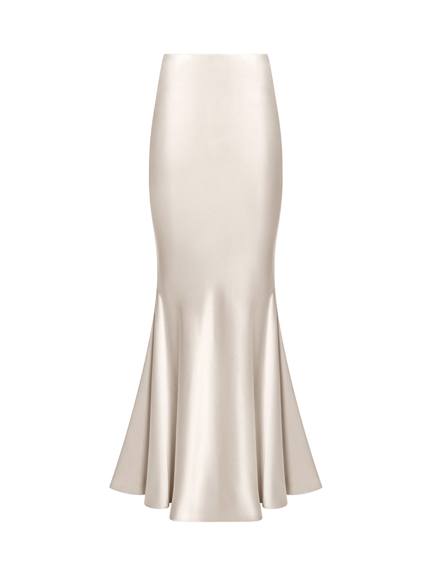 Bias-Cut Mermaid Silk Skirt