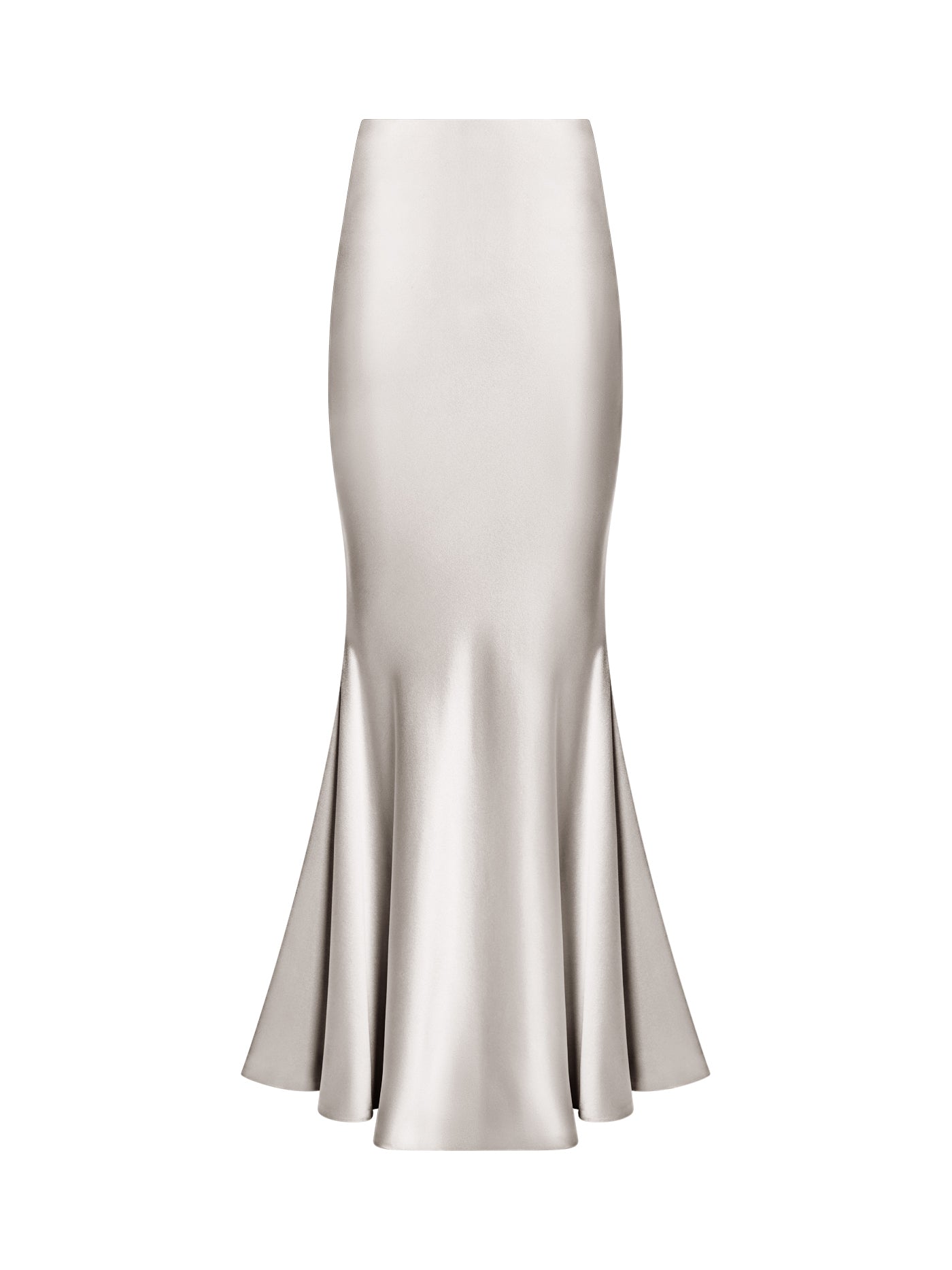 Bias-Cut Mermaid Silk Skirt