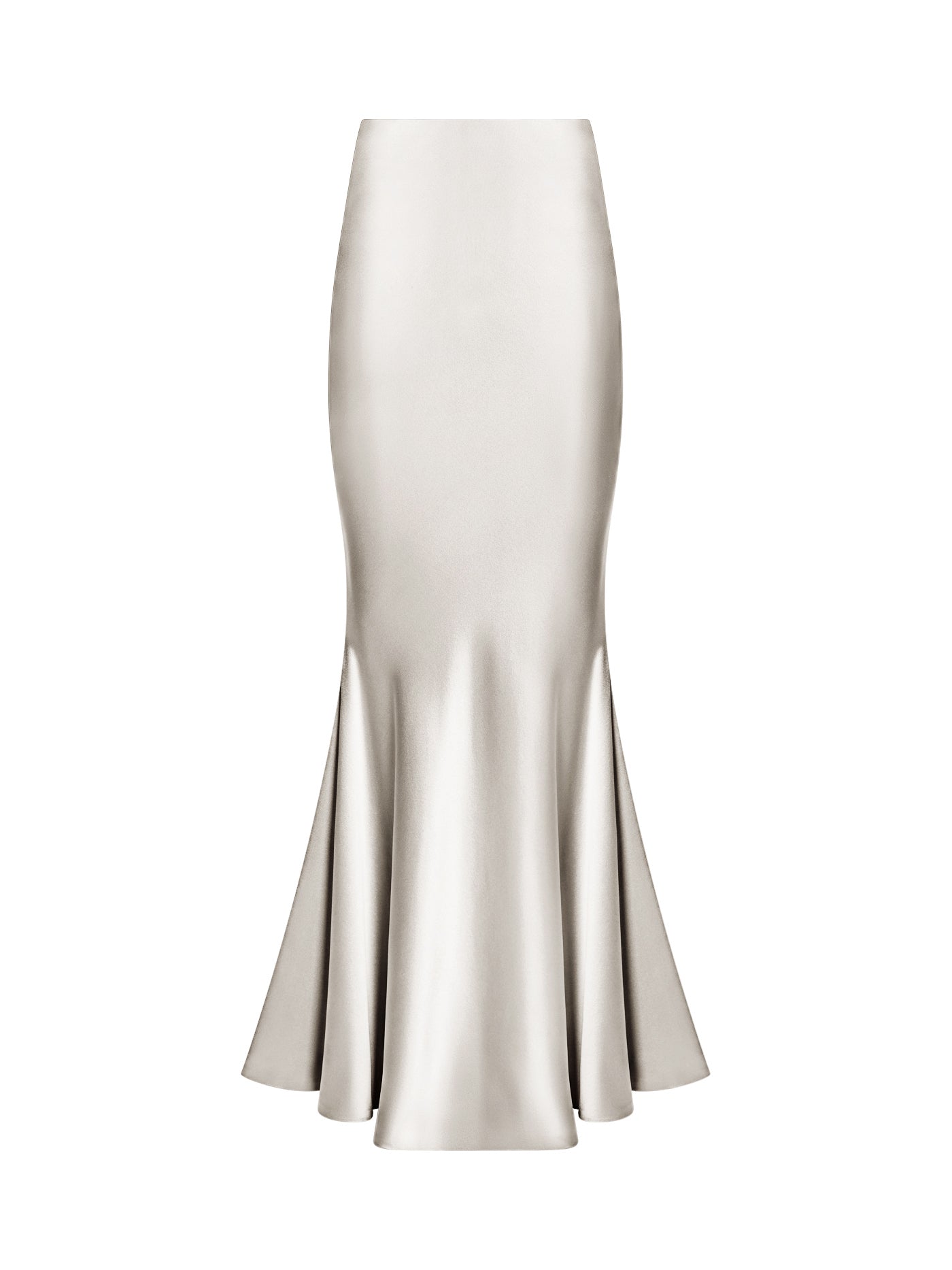 Bias-Cut Mermaid Silk Skirt