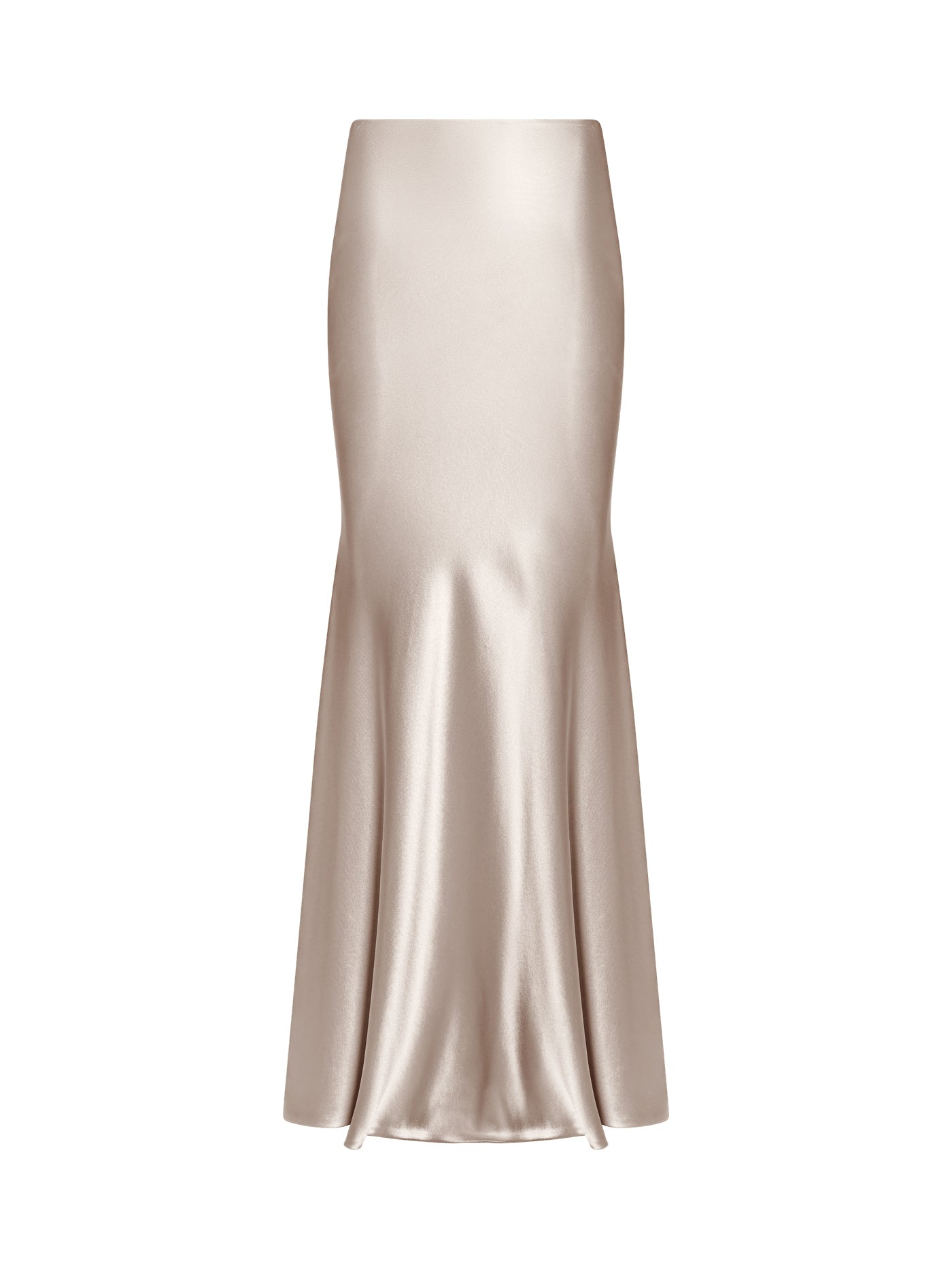 Bias-Cut Mermaid Silk Maxi Skirt