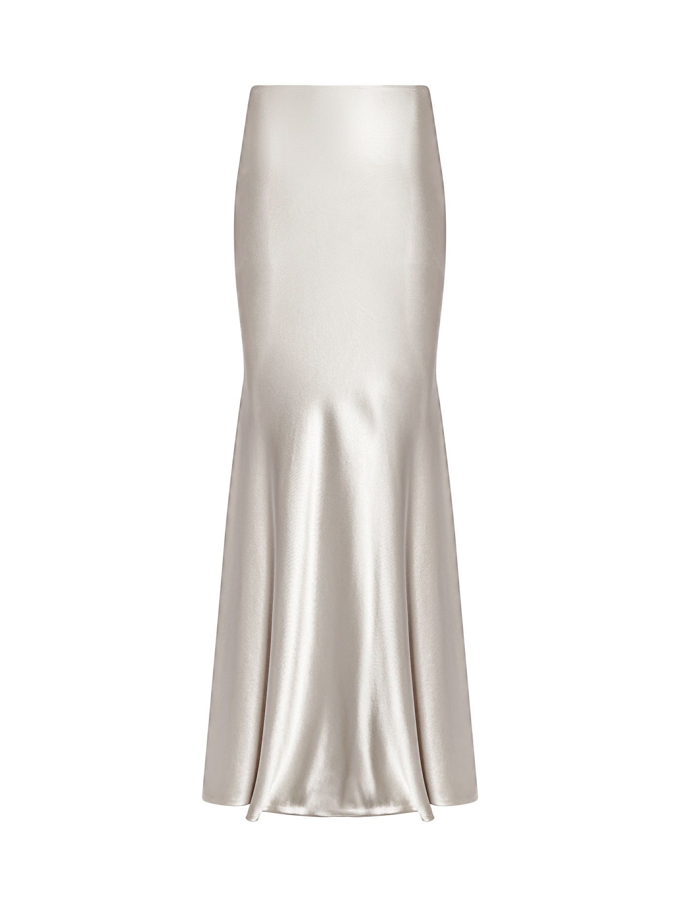 Bias-Cut Mermaid Silk Maxi Skirt