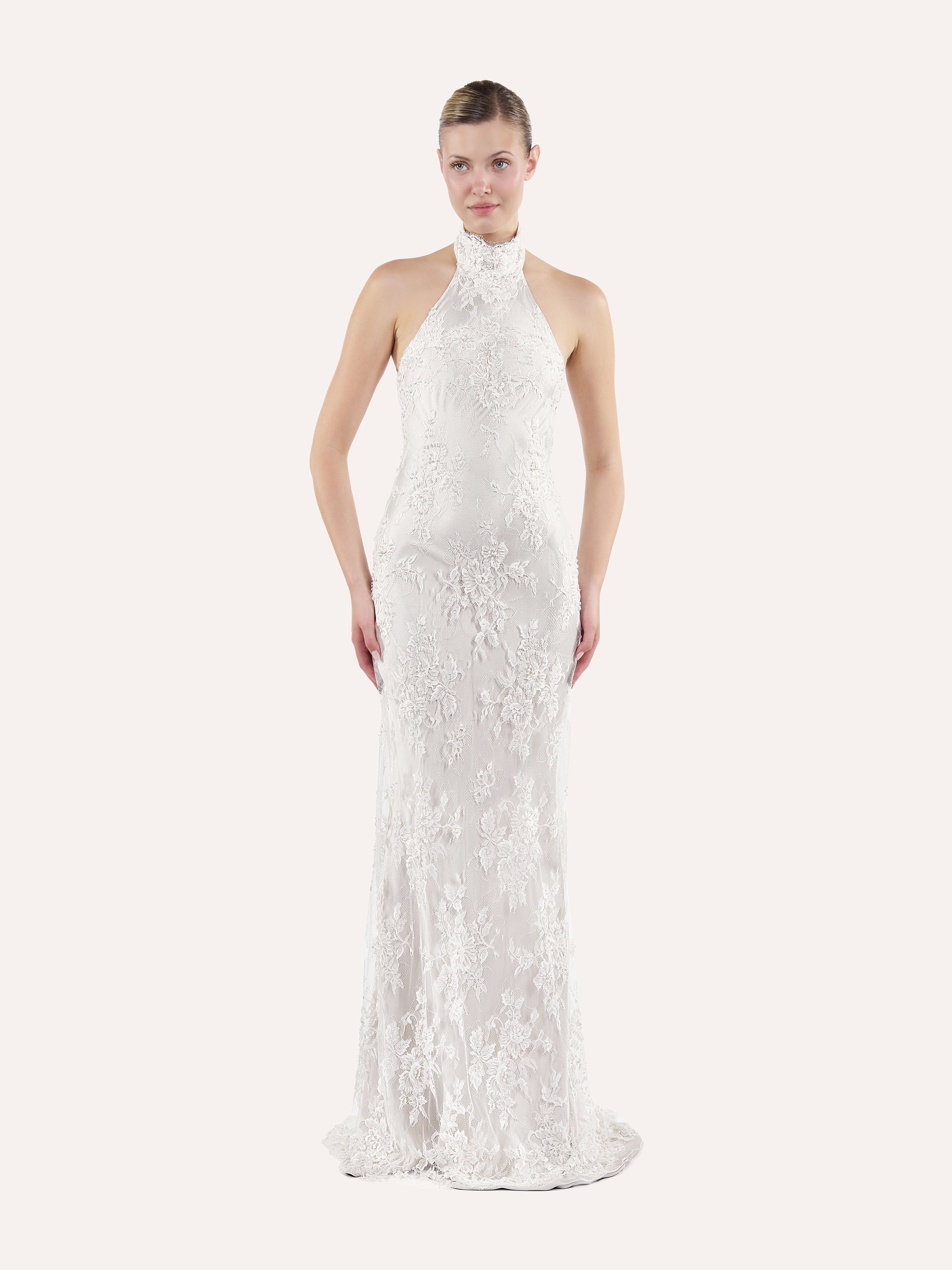 Halter column dress