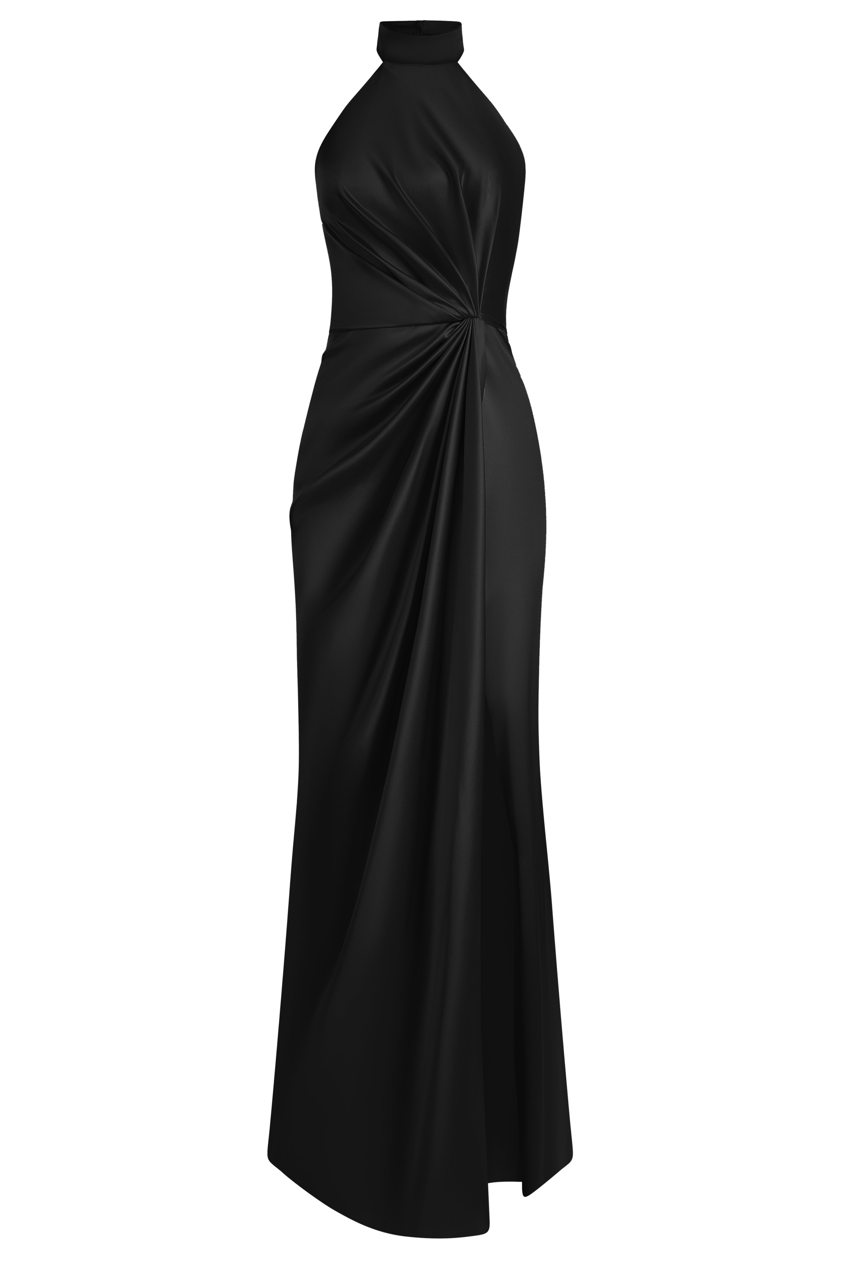 Draped halter dress