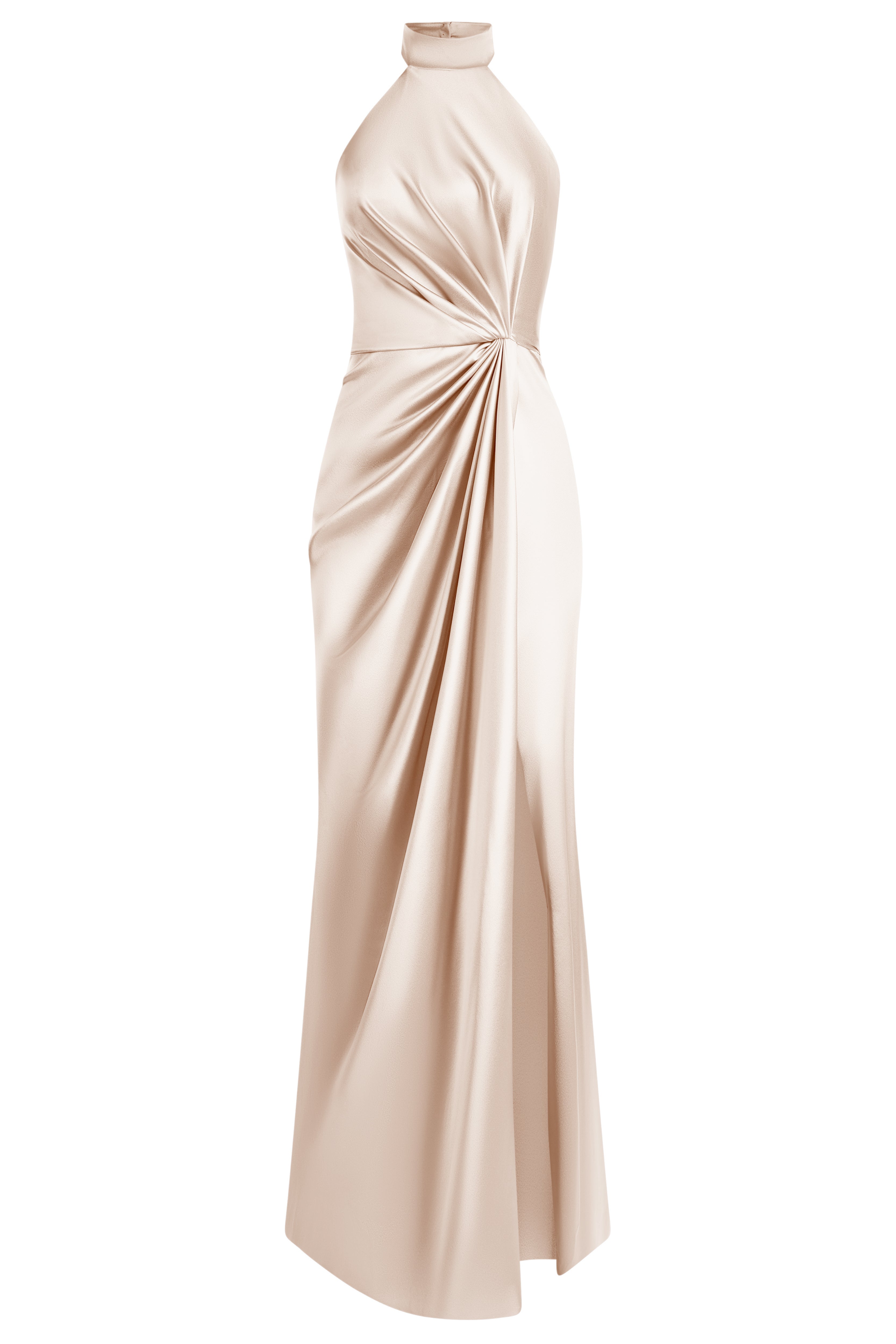 Draped halter dress