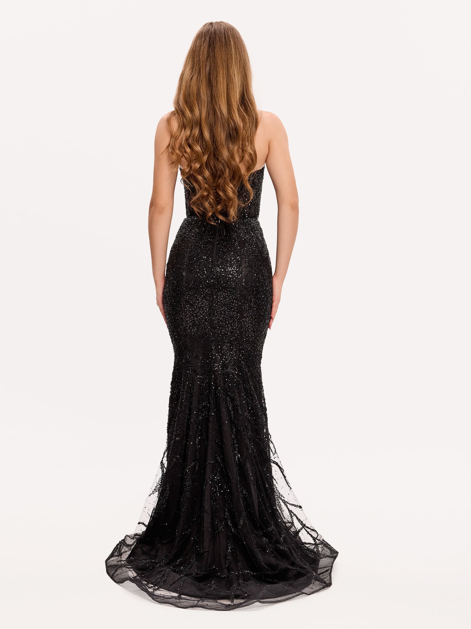 Embellished sweetheart mermaid gown