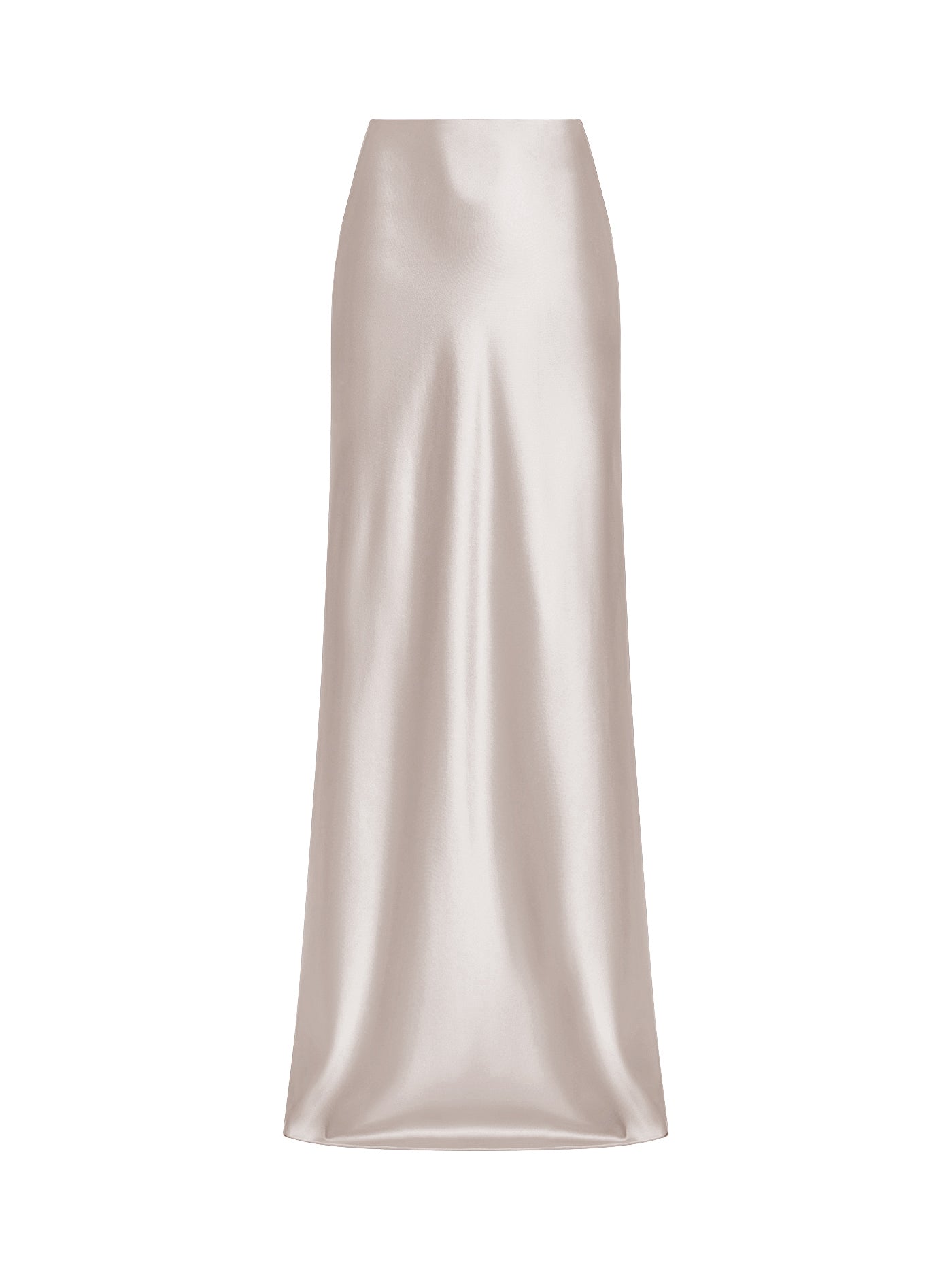 A-Line Bias-Cut Long Skirt
