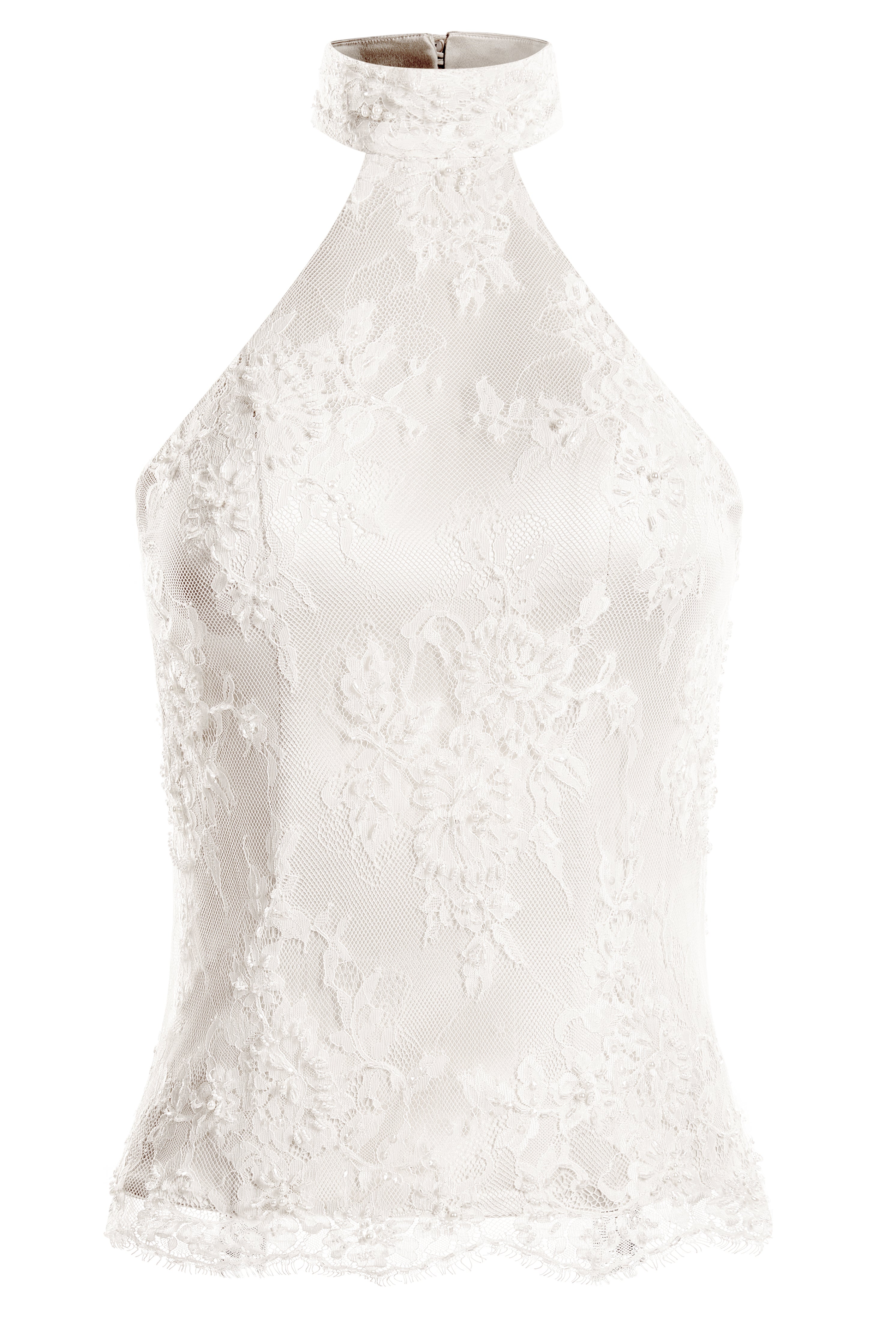 Embellished Lace Halter Corset