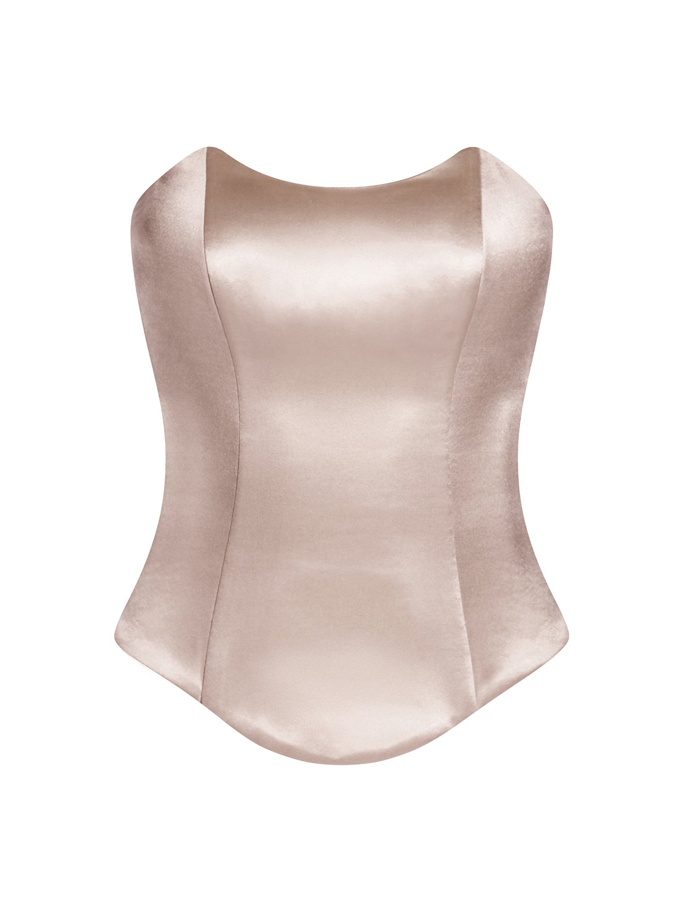 Boat neck corset