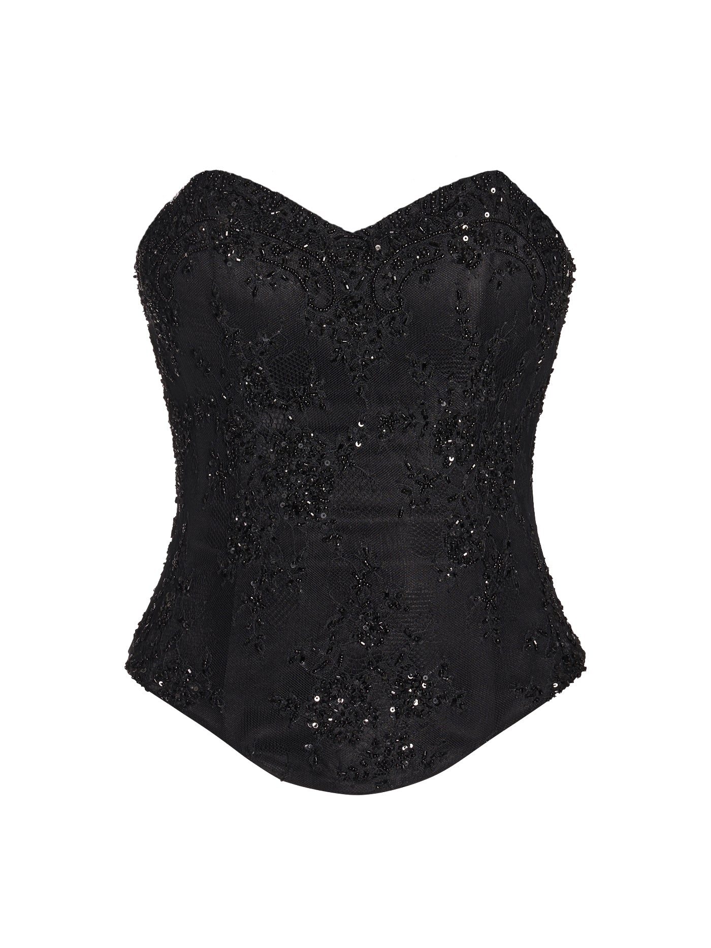 Embellished Lace Sweetheart Corset