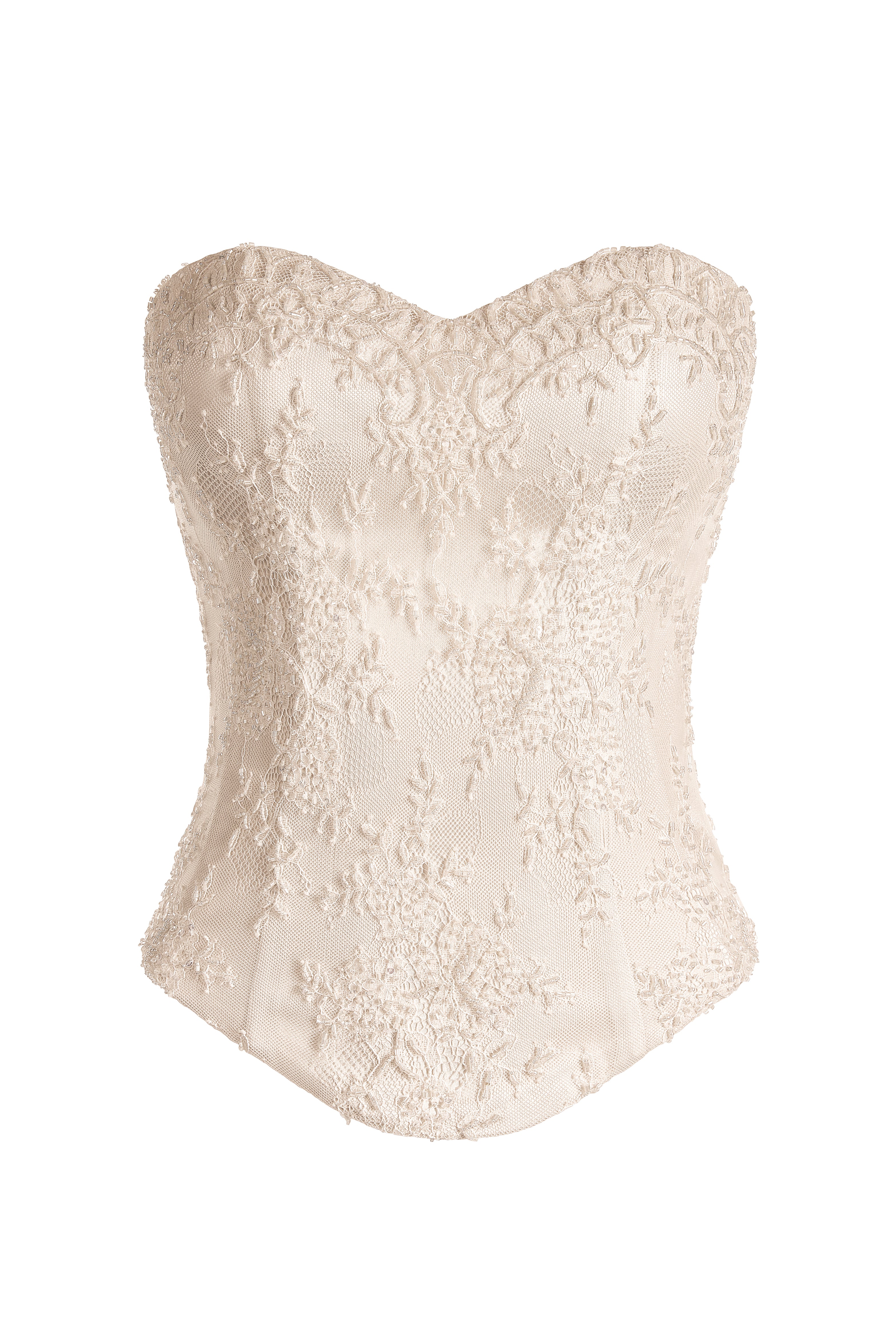 Embellished Lace Sweetheart Corset