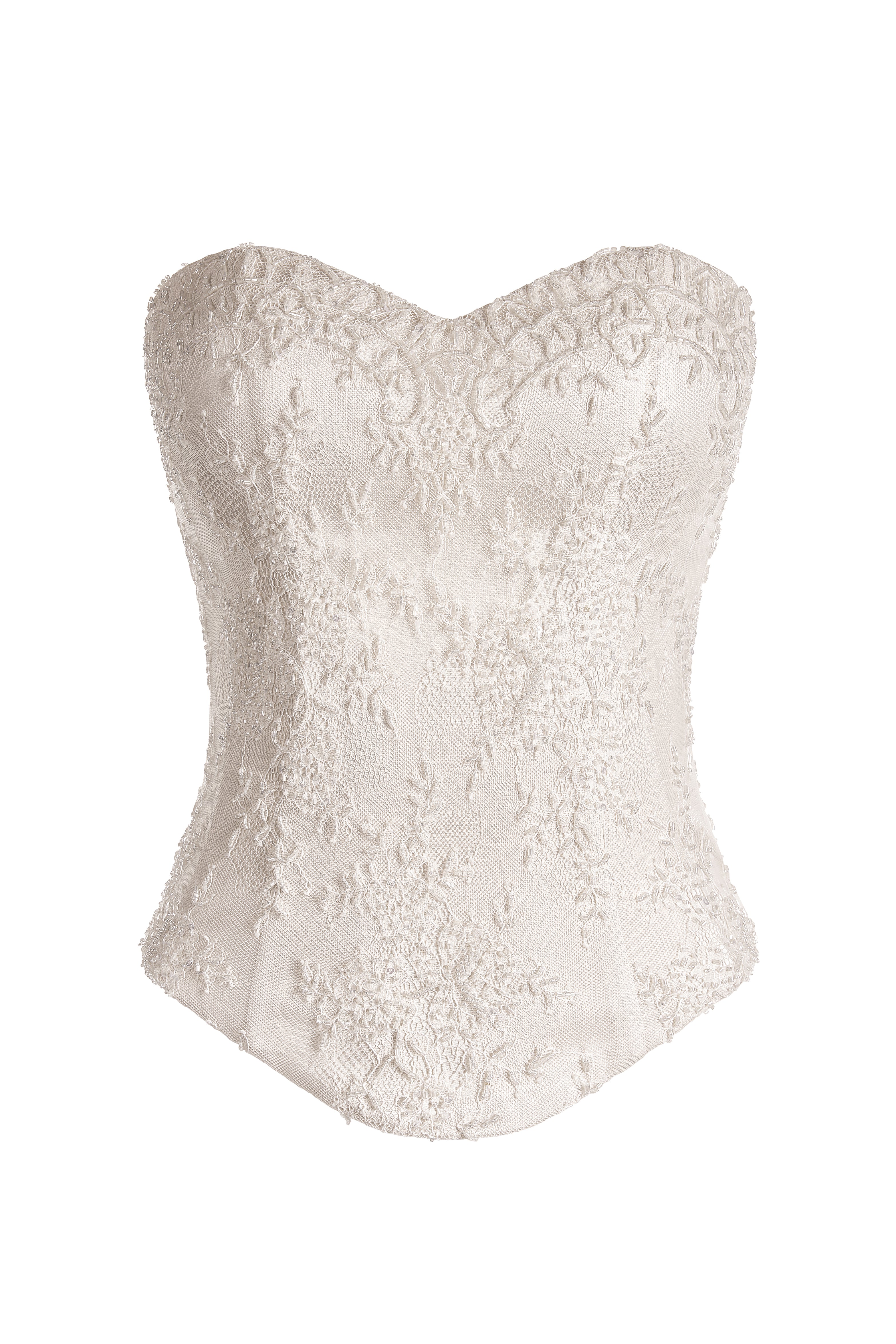 Embellished Lace Sweetheart Corset