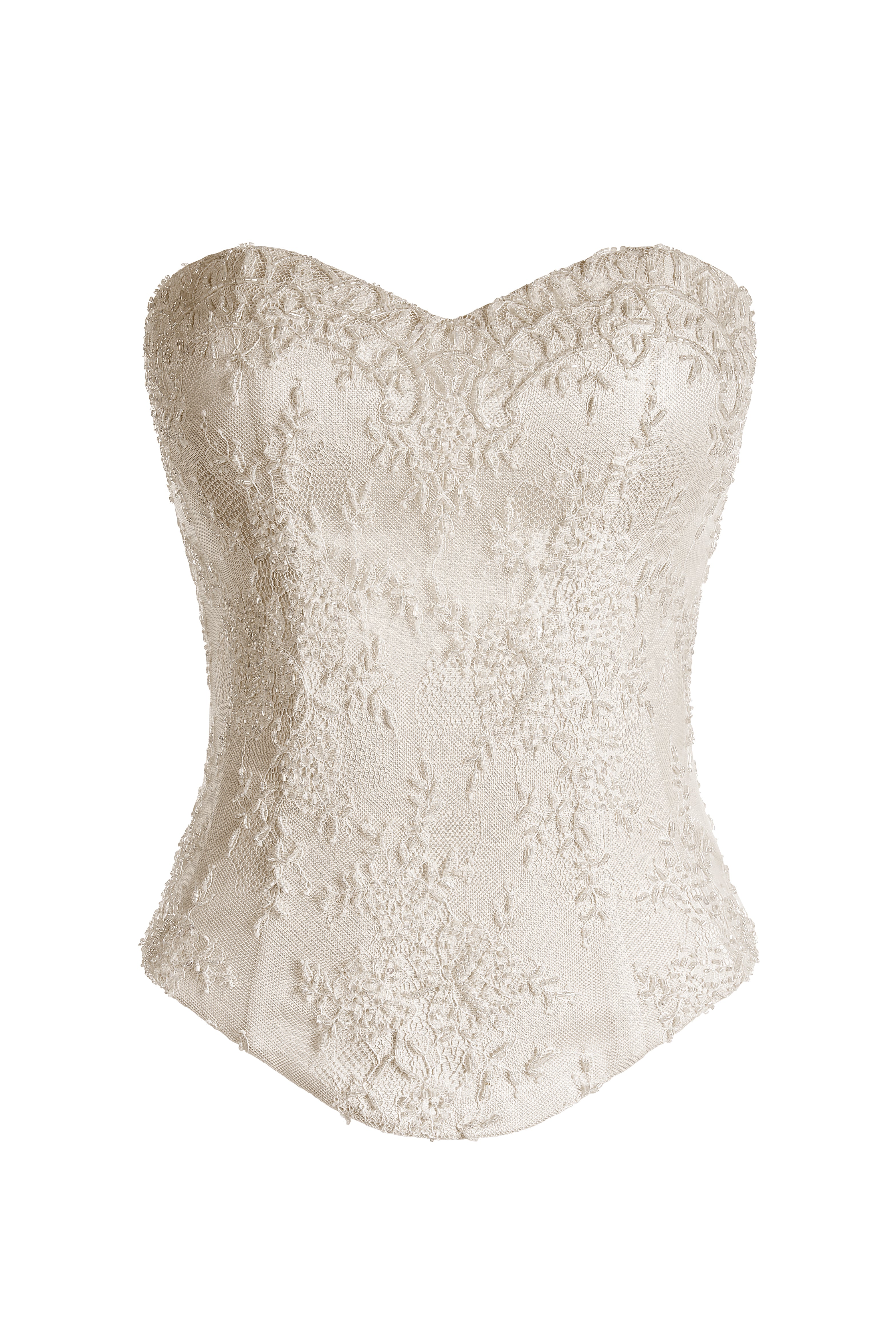 Embellished Lace Sweetheart Corset