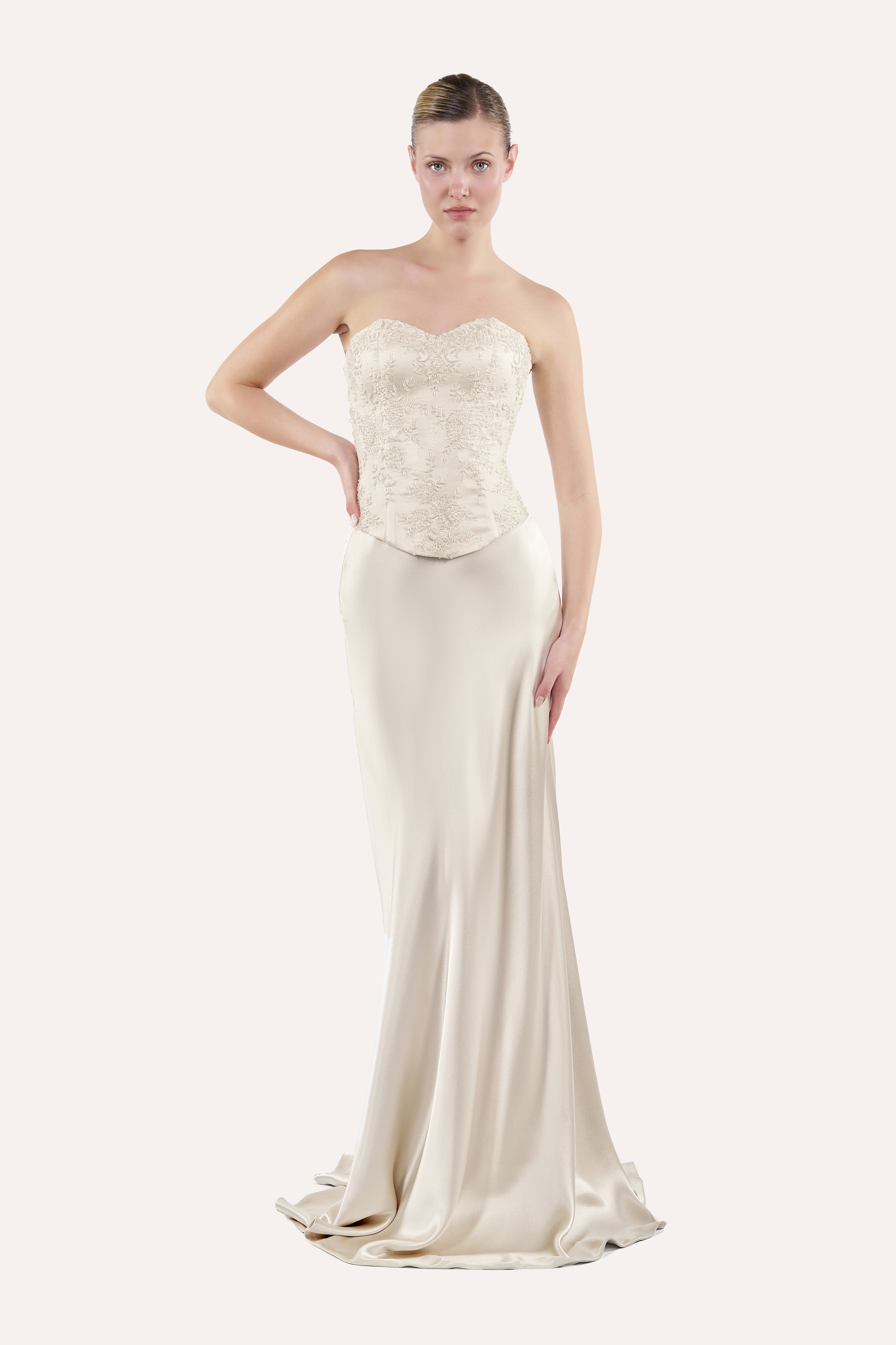 Embellished Lace Sweetheart Corset