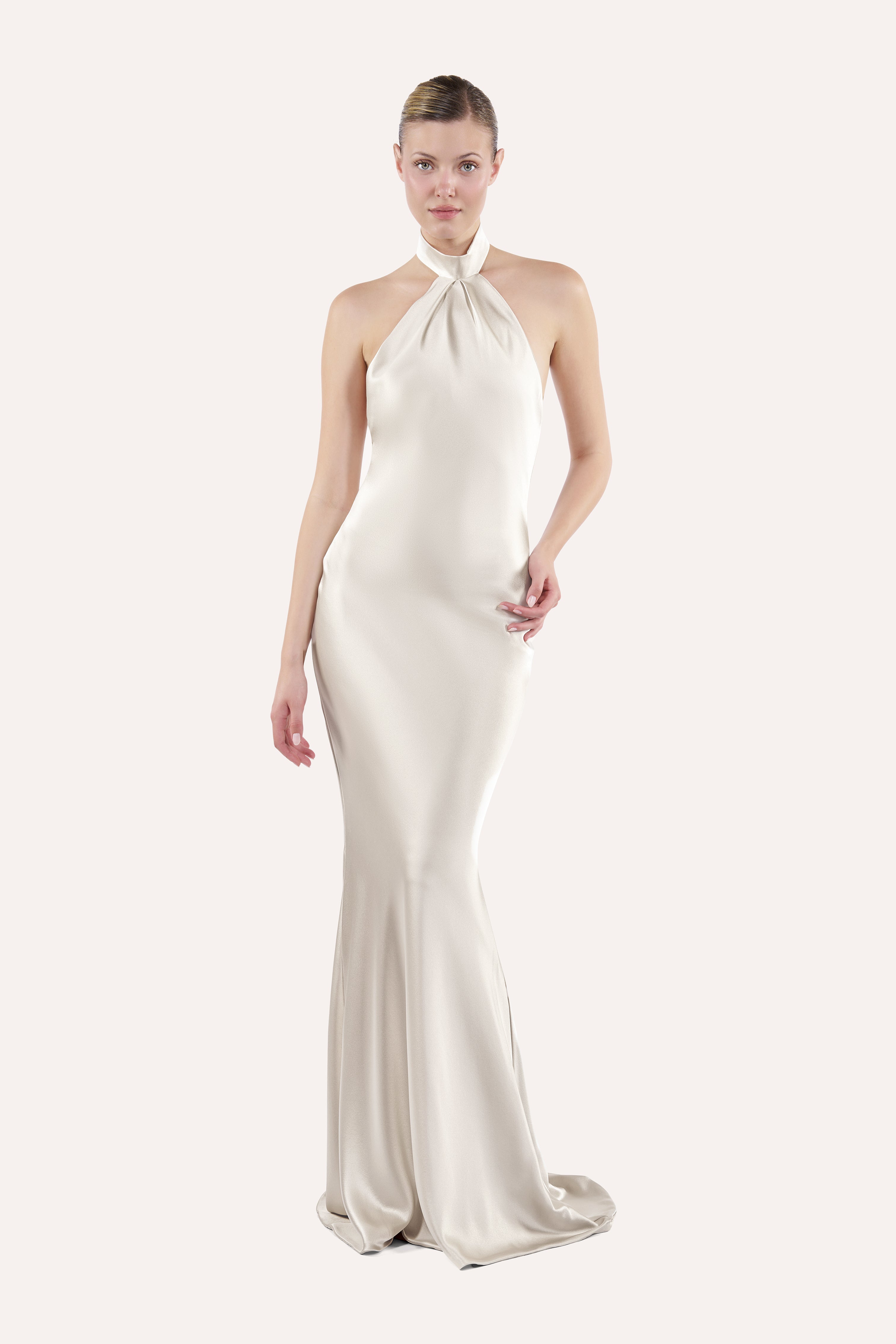 Halter slip dress